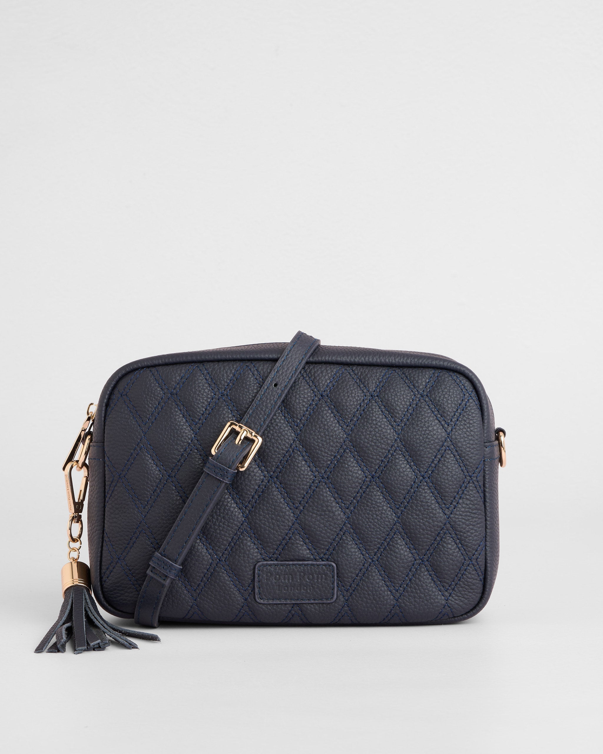 City Crossbody Bag Diamond Quilted Navy