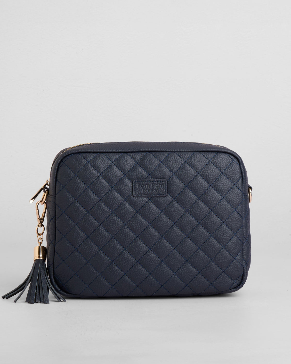 Pom Pom London Quilted City Plus Bag Navy