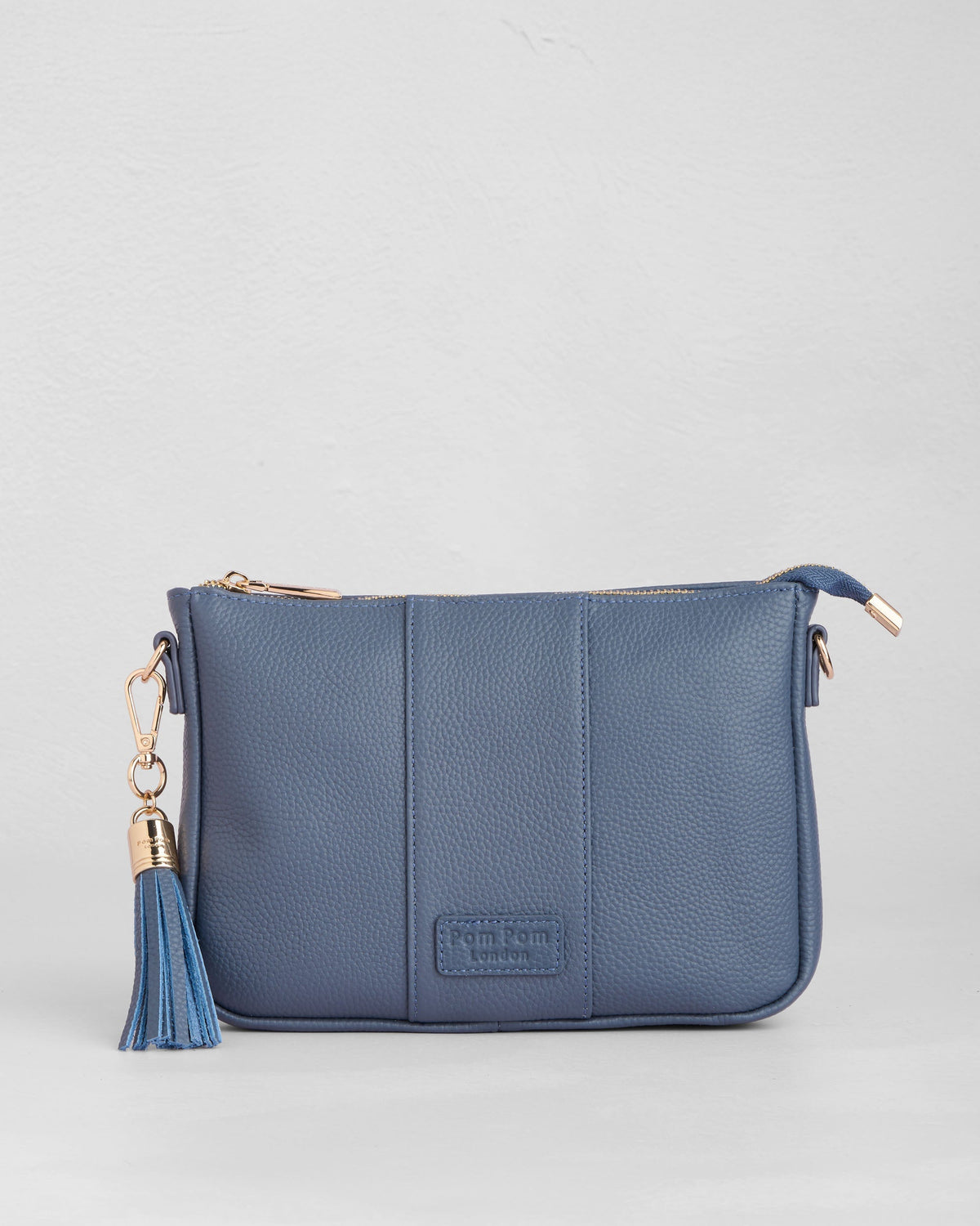 Pom Pom London City Slim Bag Slate Blue