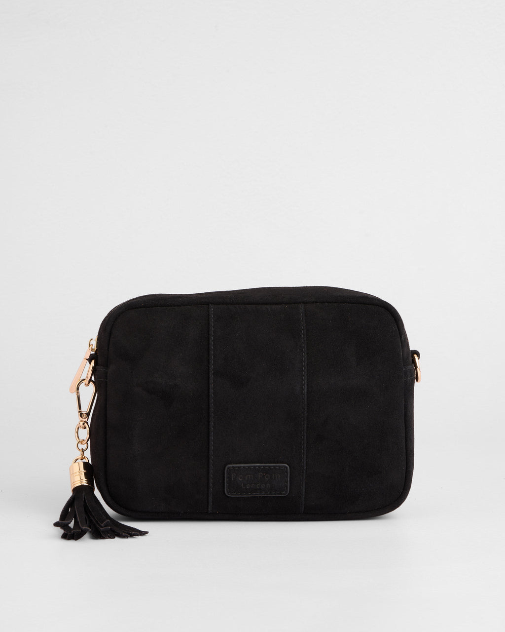 City Crossbody Bag Suede Black
