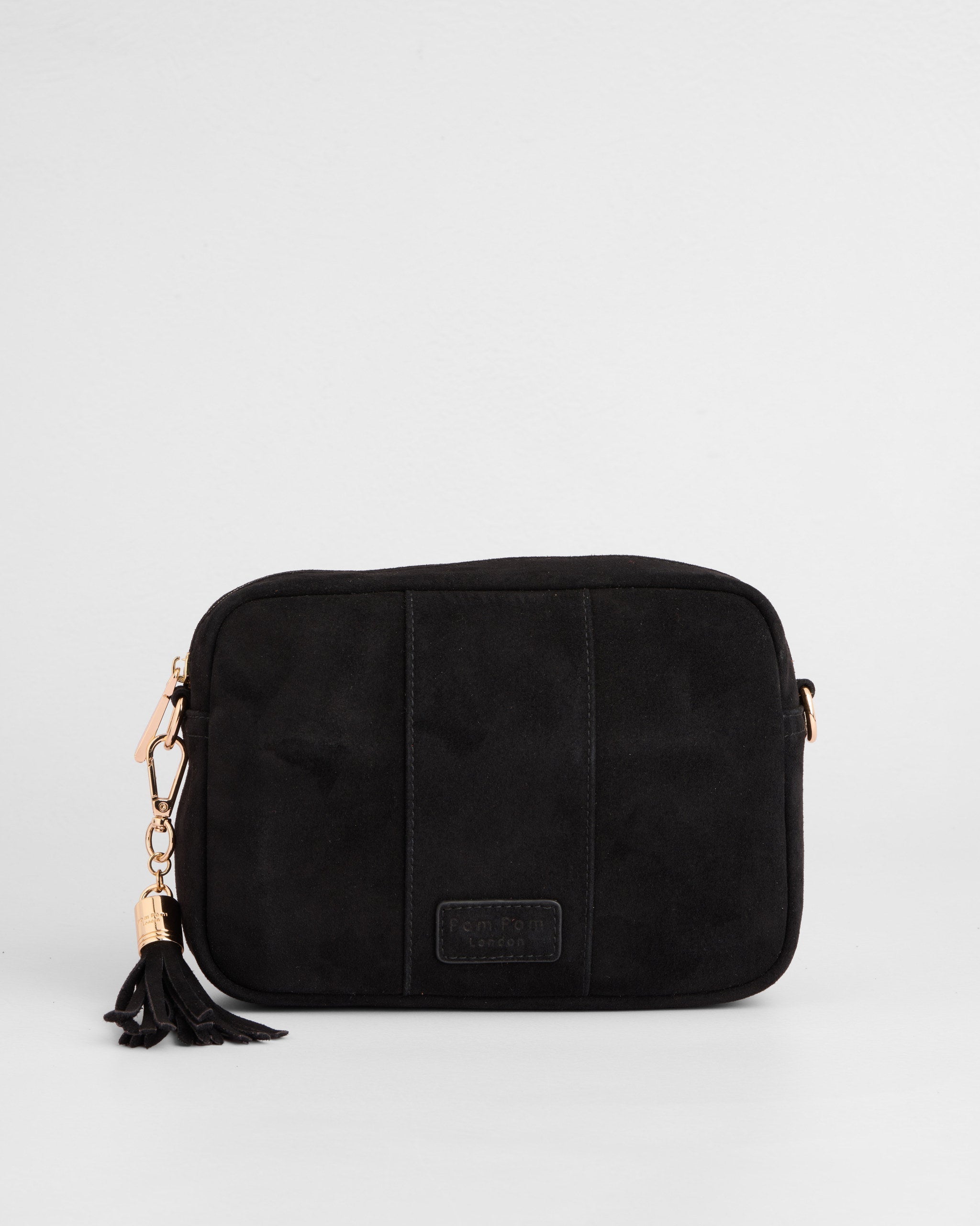 City Crossbody Bag Suede Black