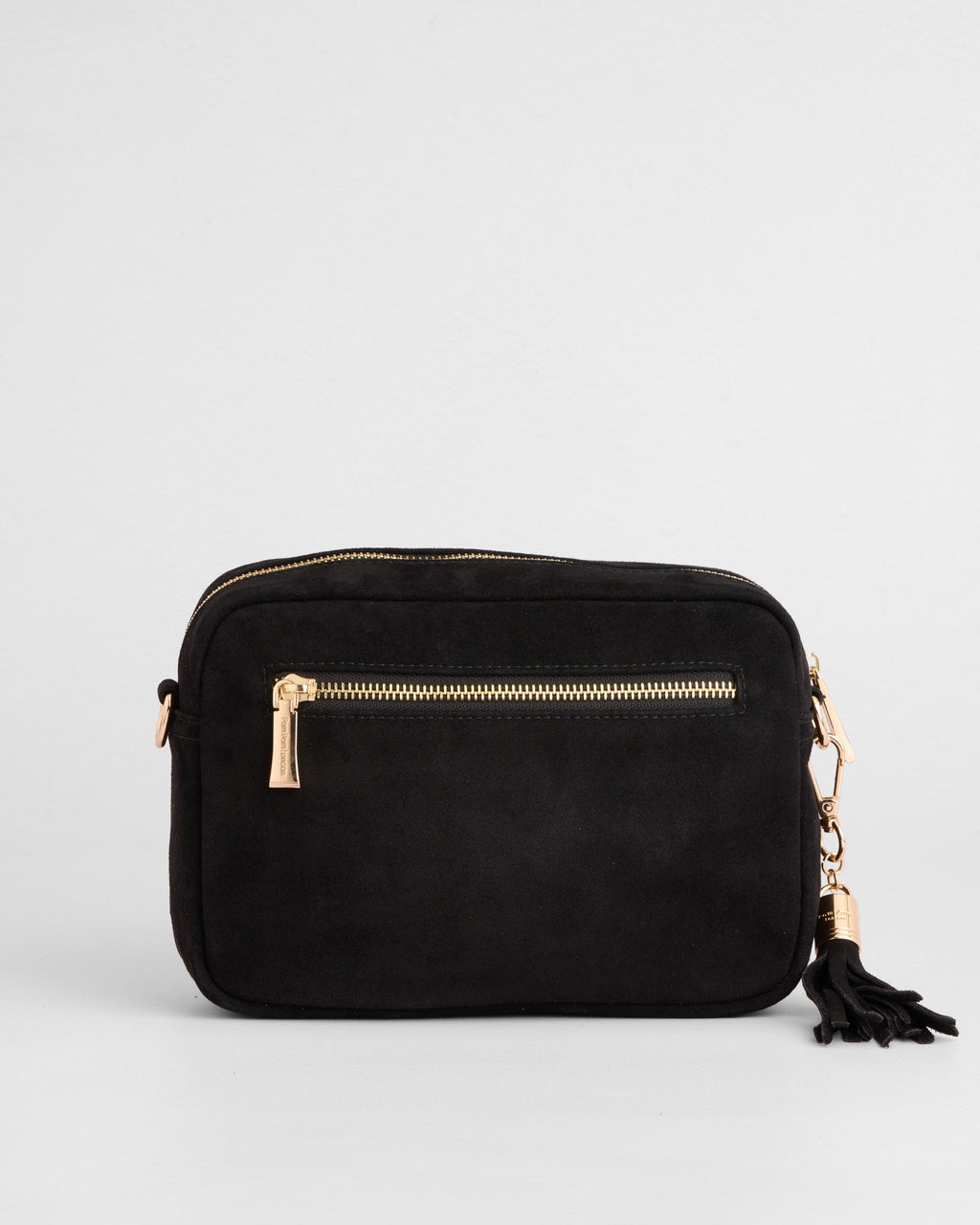 City Crossbody Bag Suede Black
