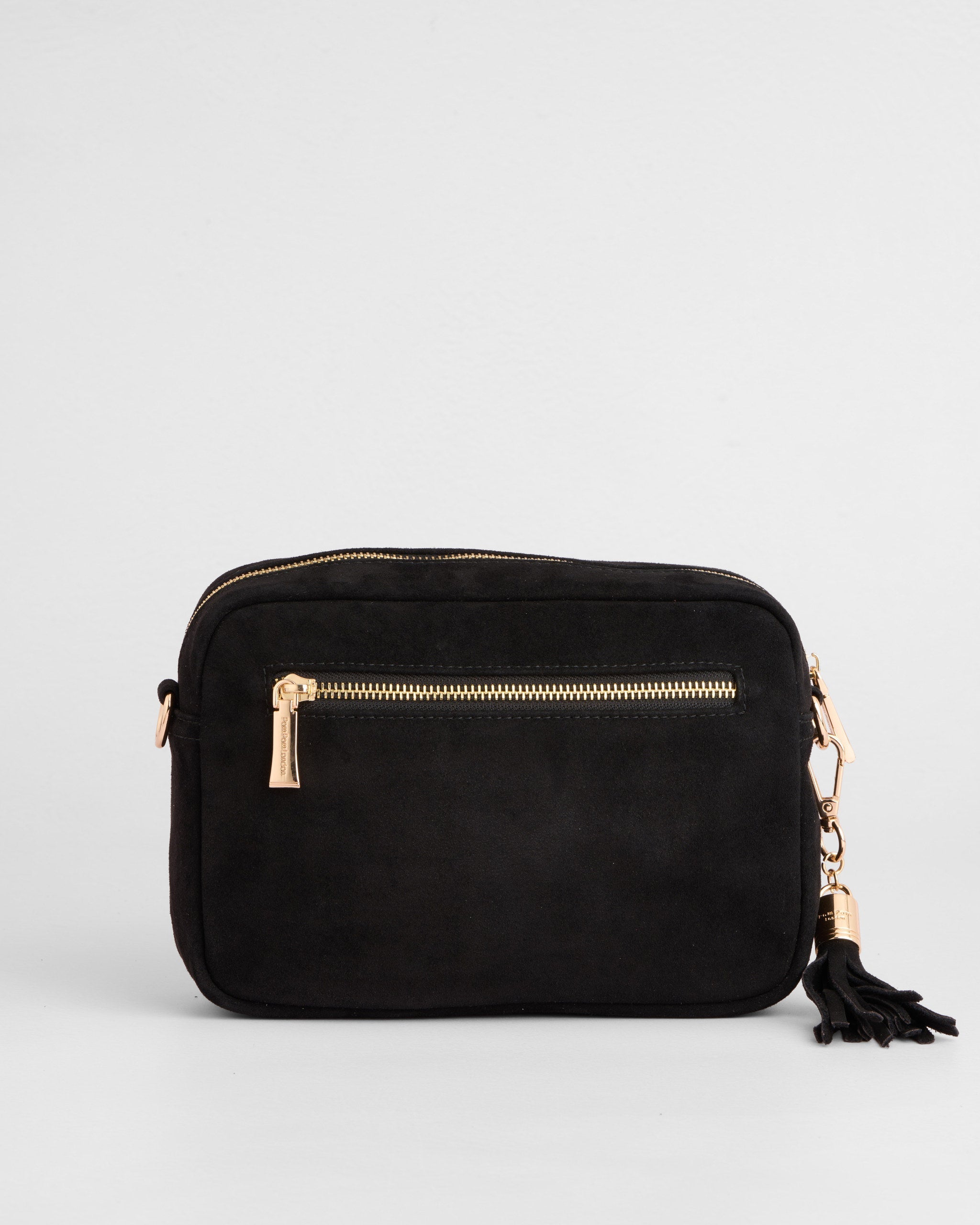 City Crossbody Bag Suede Black