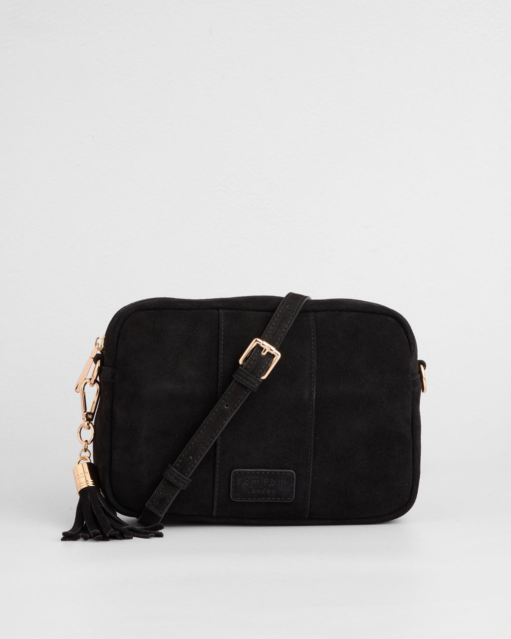 City Crossbody Bag Suede Black