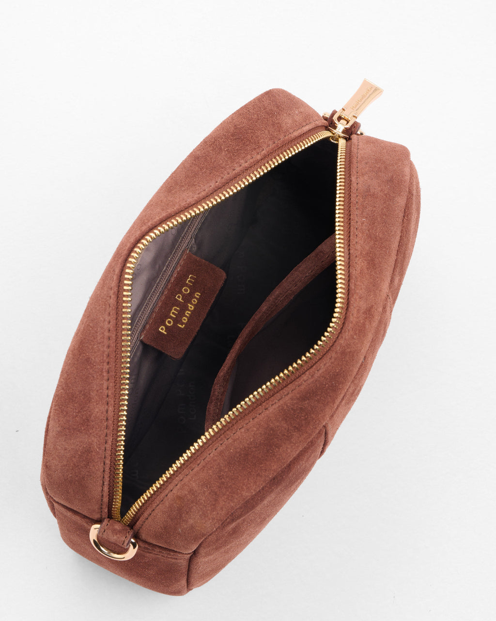 City Crossbody Bag Suede Chocolate