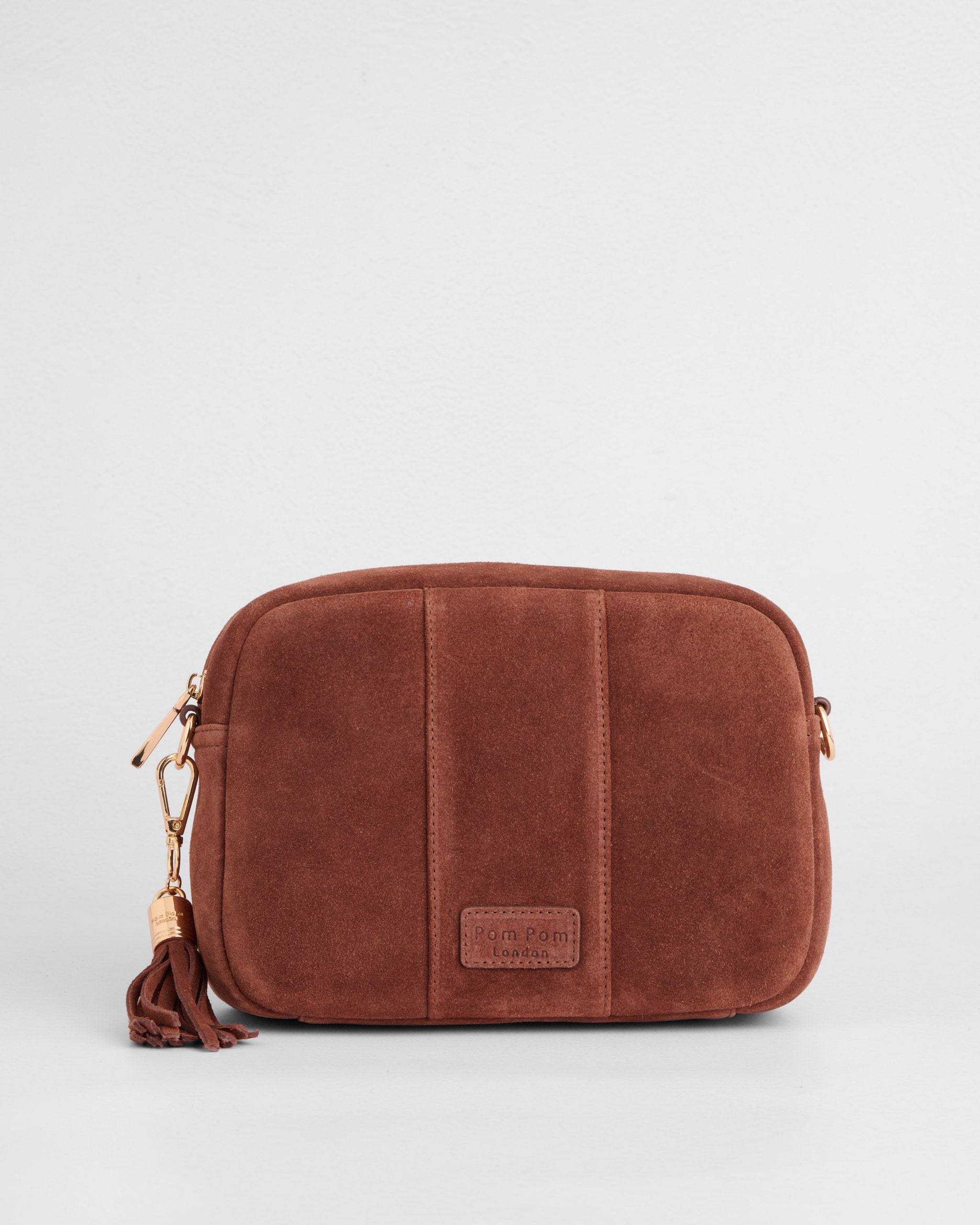 City Crossbody Bag Suede Chocolate