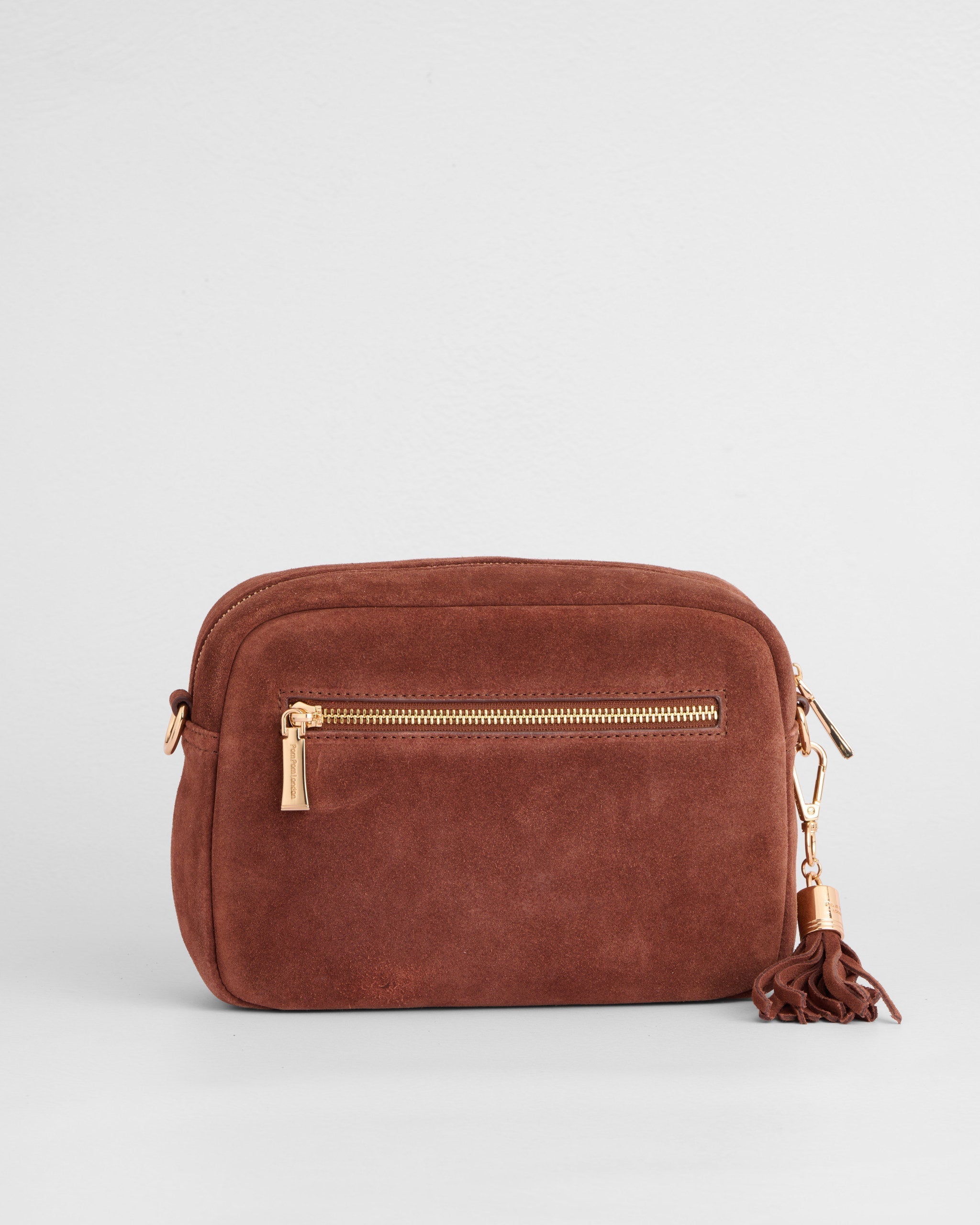 City Crossbody Bag Suede Chocolate