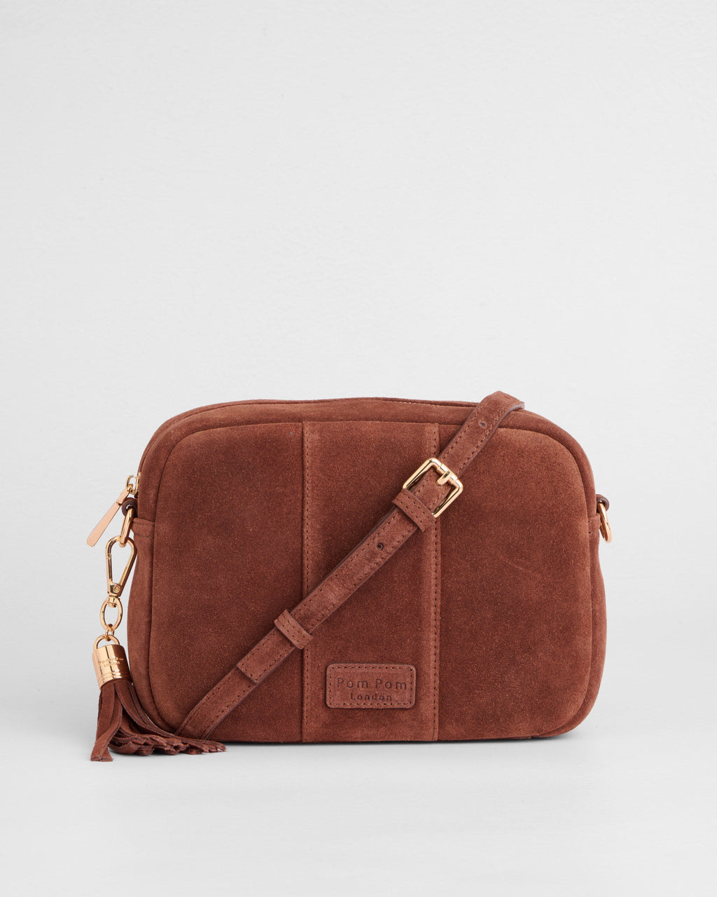 City Crossbody Bag Suede Chocolate