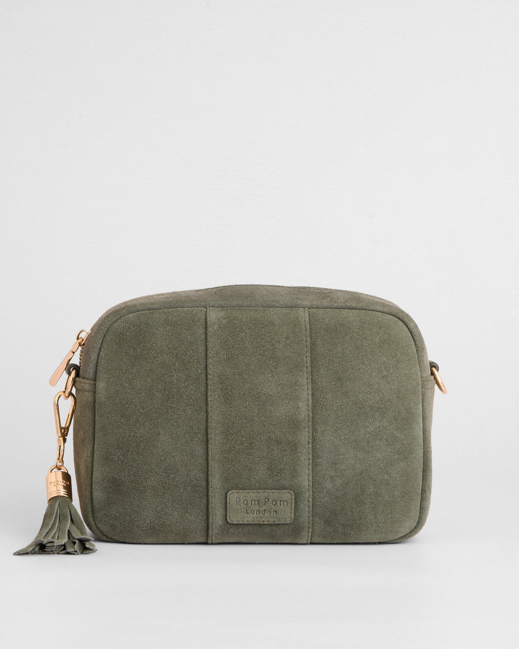 City Crossbody Bag Suede Herb Green