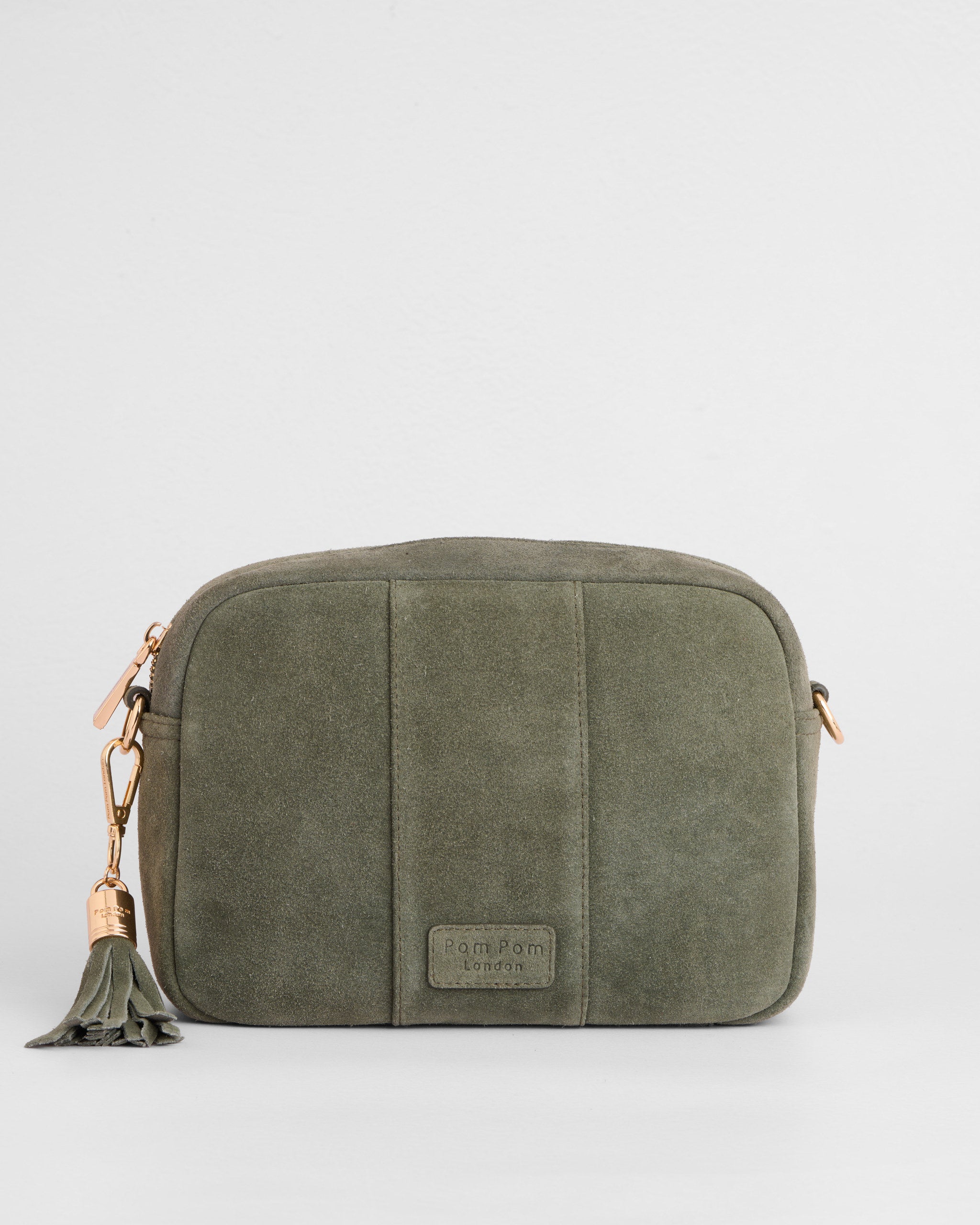 City Crossbody Bag Suede Herb Green