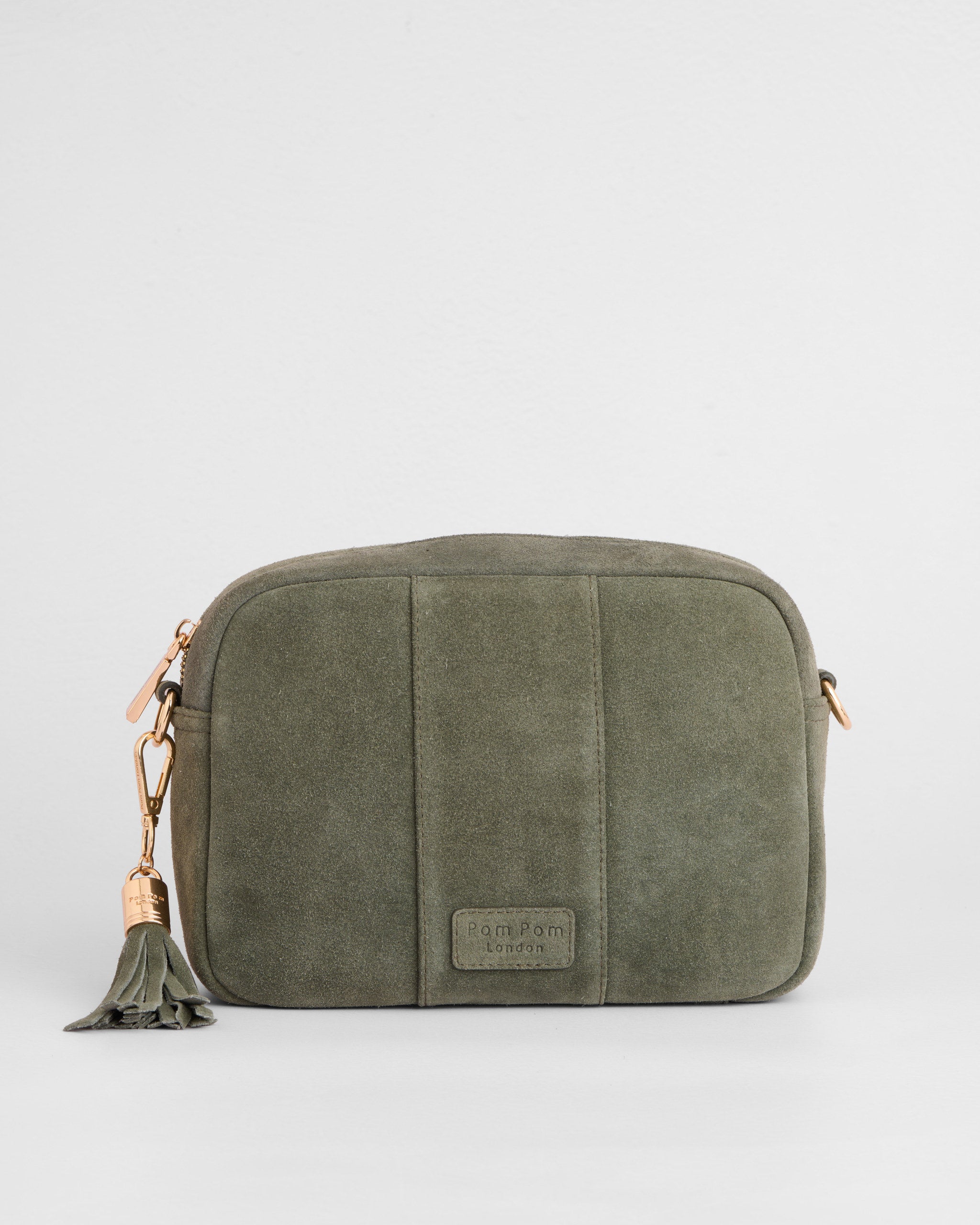 City Crossbody Bag Suede Herb Green