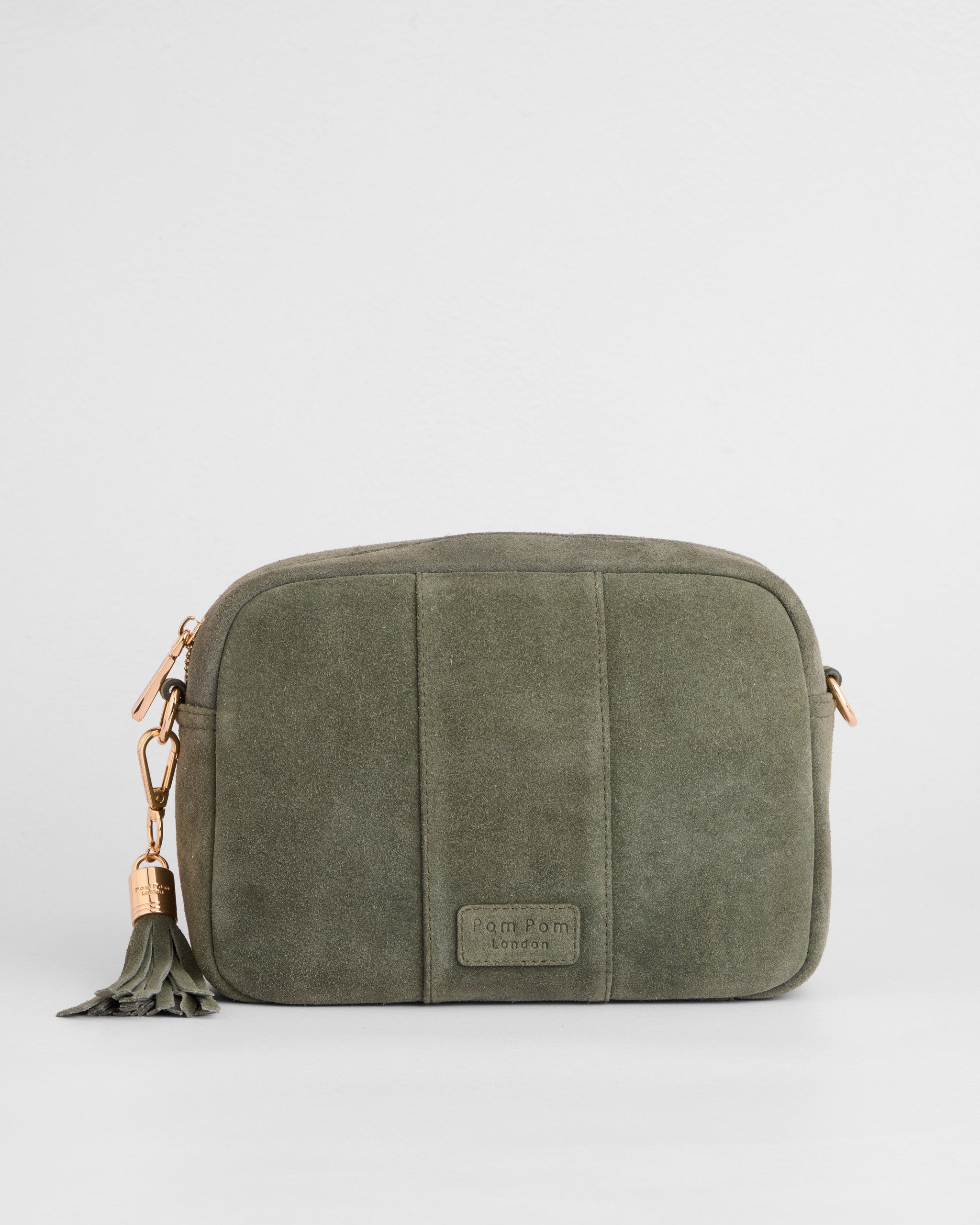 City Crossbody Bag Suede Herb Green