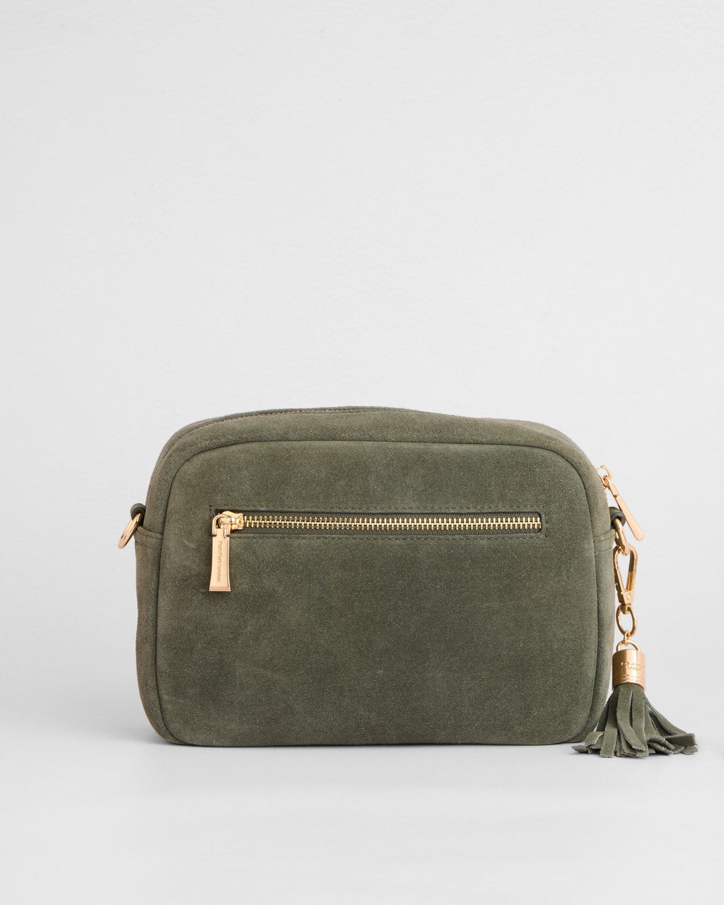 City Crossbody Bag Suede Herb Green