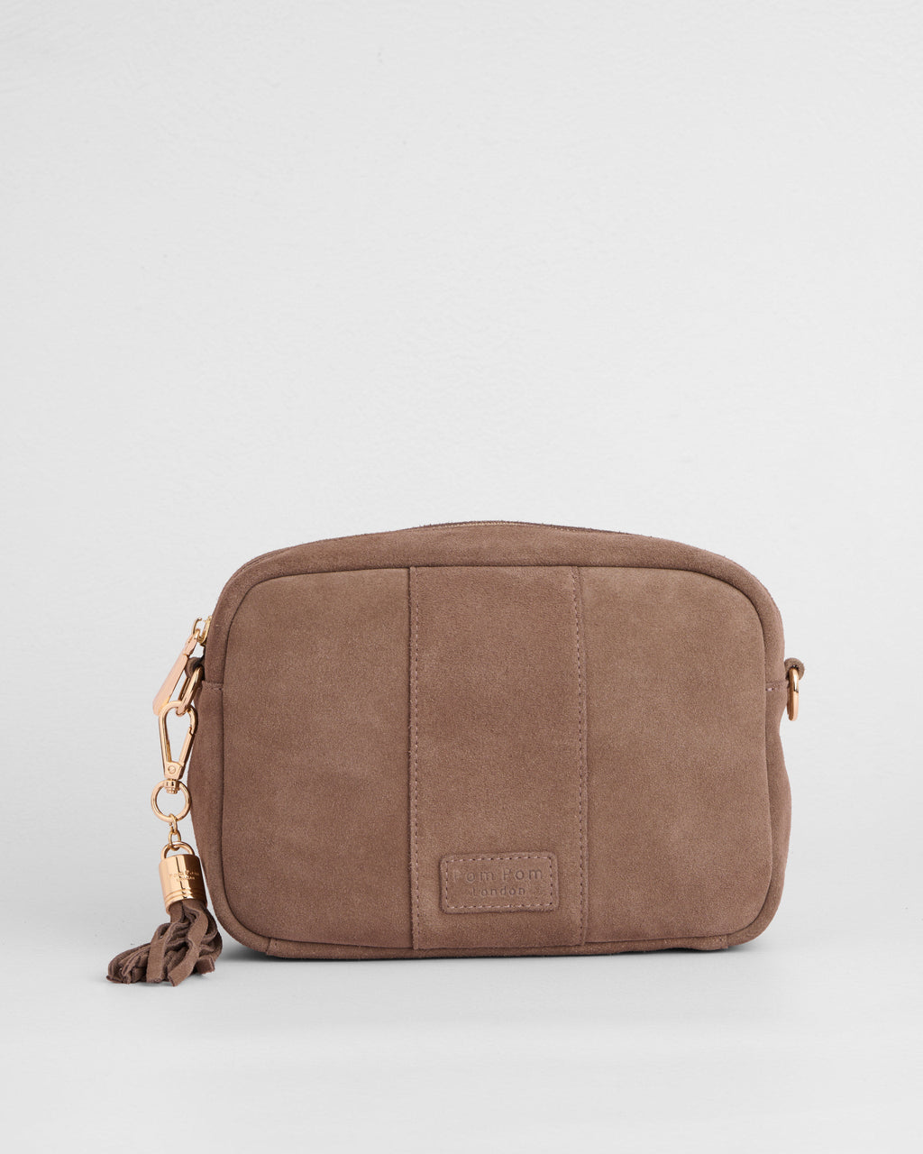 City Crossbody Suede Bag Mocha