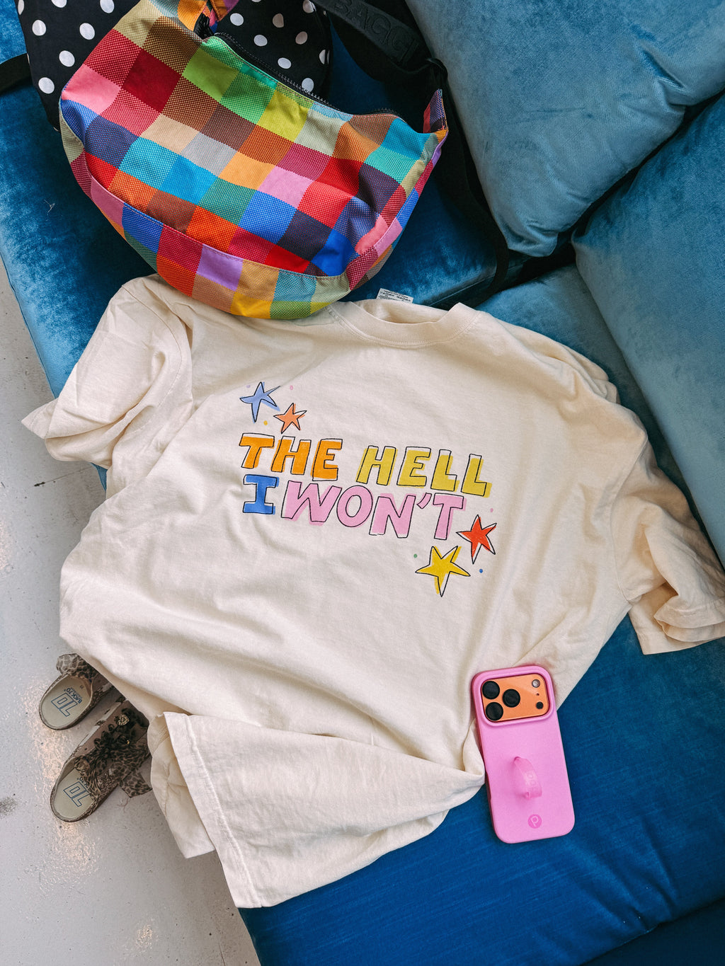 The Hell I Won't Graphic Tee - Ivory