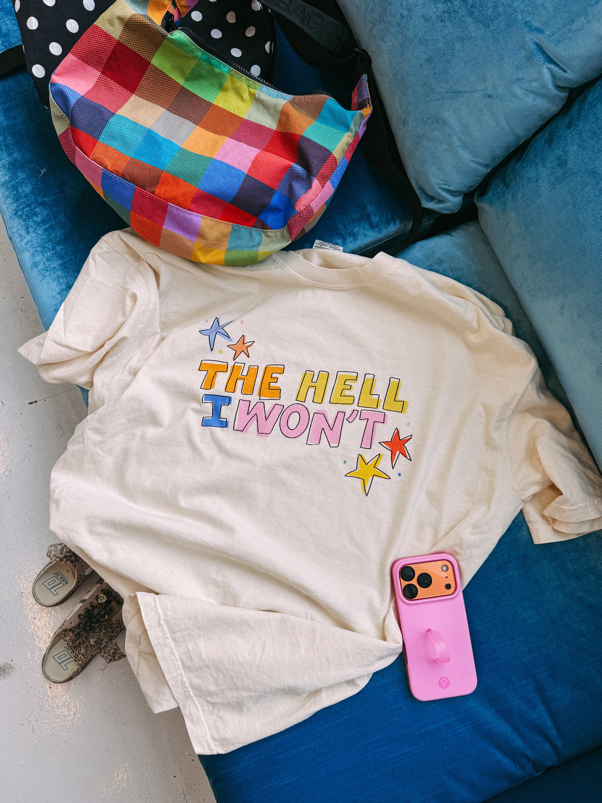 The Hell I Won't Graphic Tee - Ivory