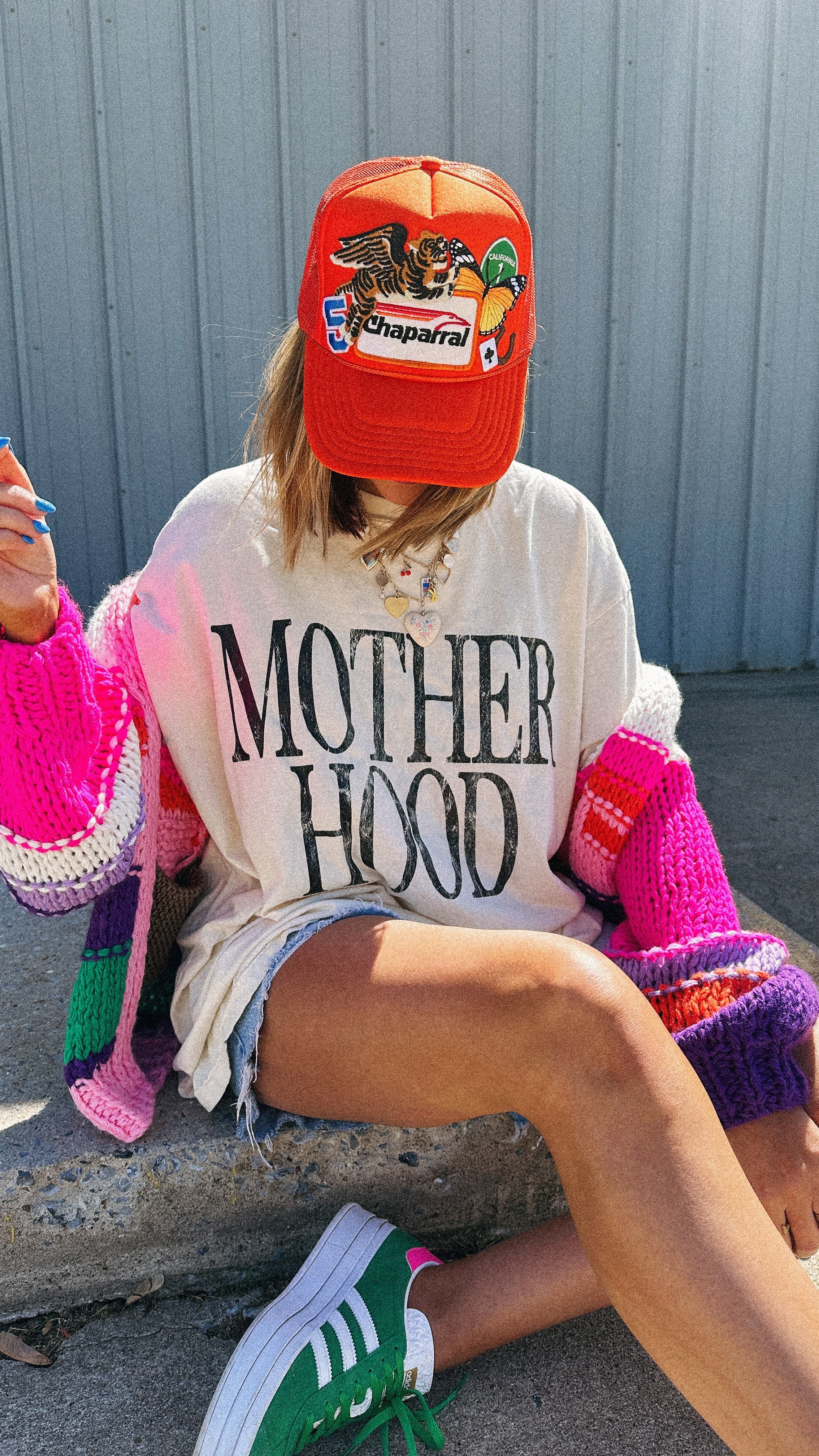 Motherhood Graphic Tee - Ivory / Black
