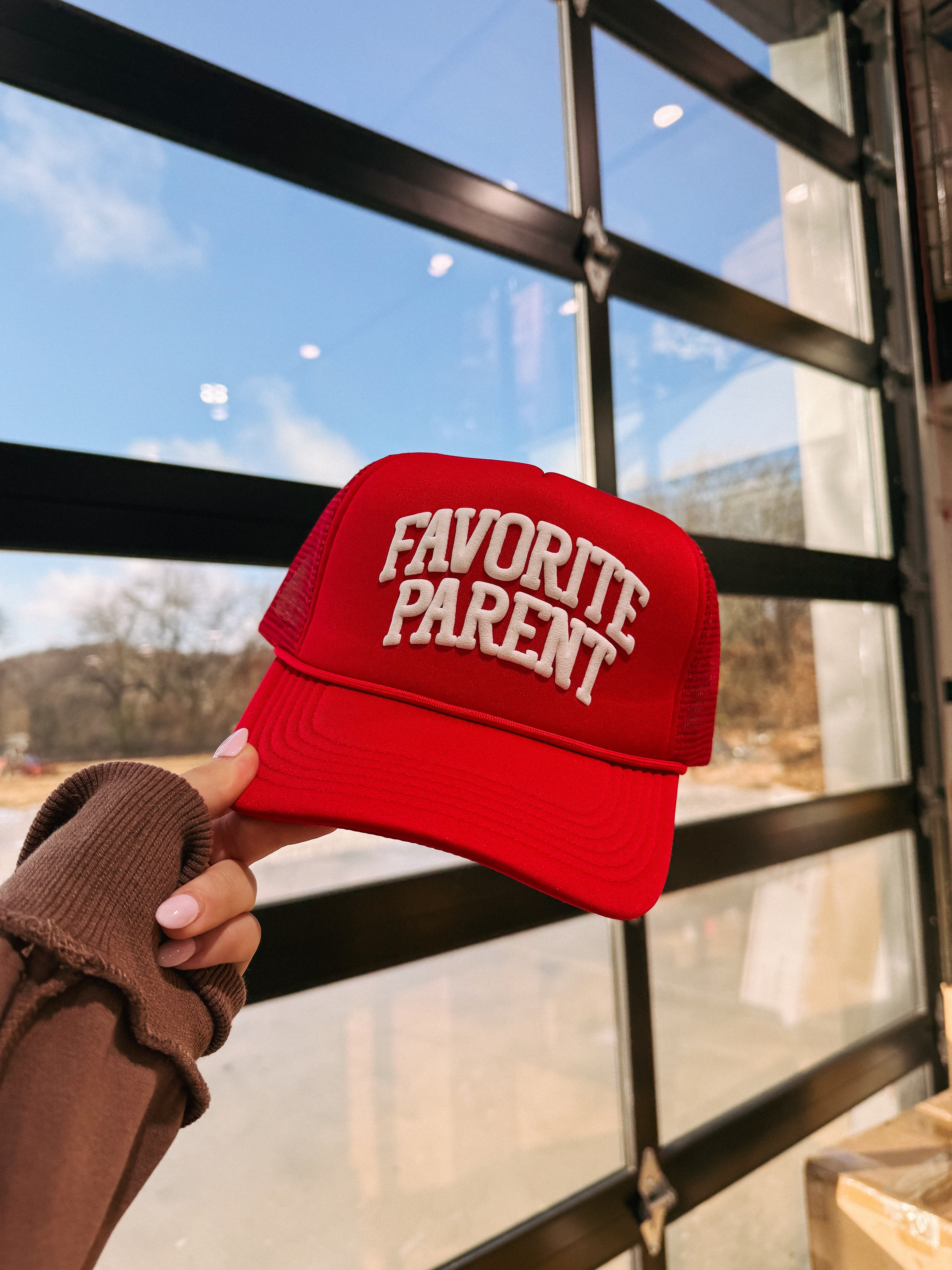 Favorite Parent Trucker Hat - Red