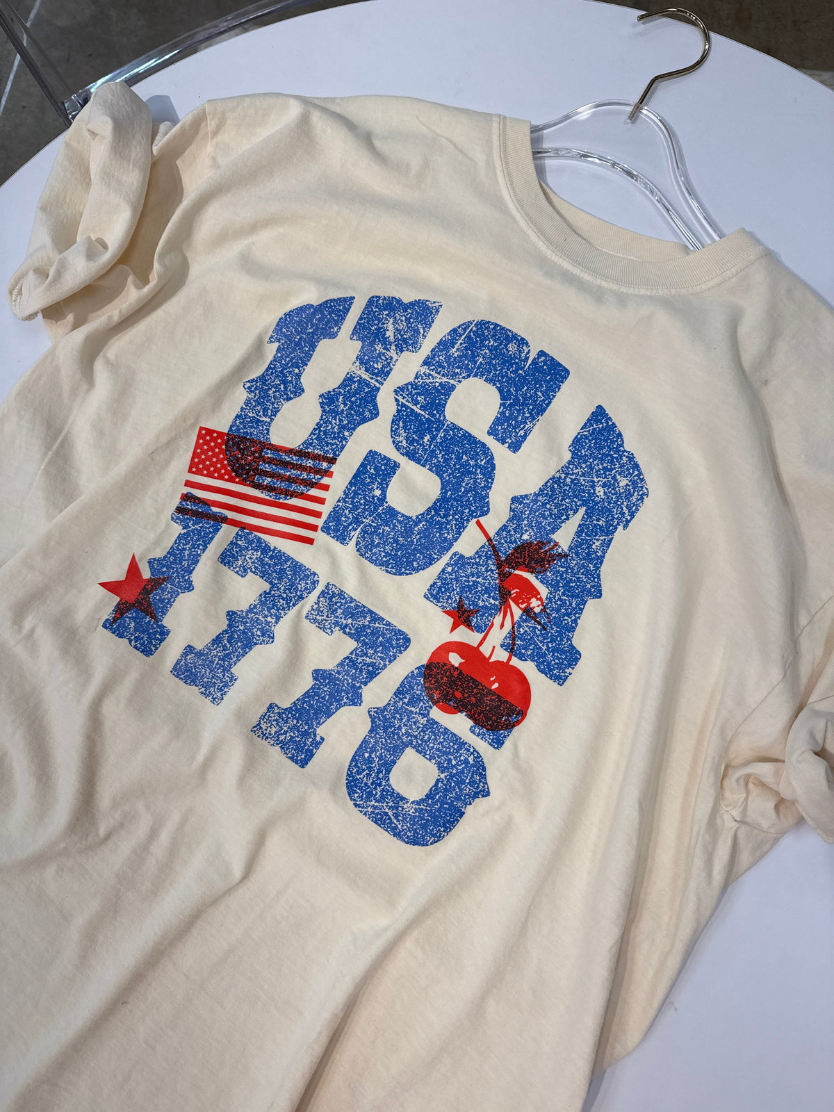 Usa 1776 Graphic Tee - Ivory