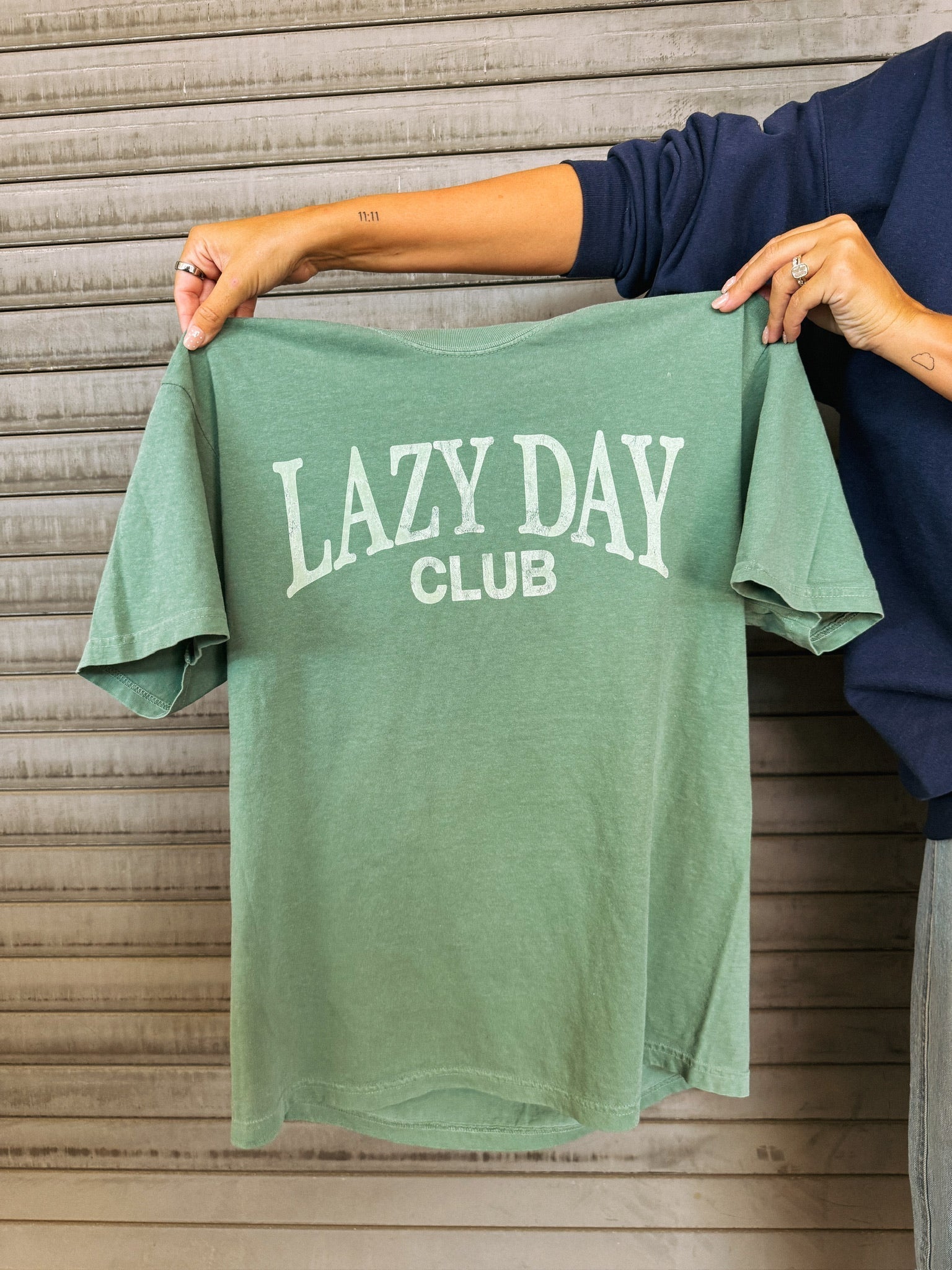 Lazy Day Club Tee - Green / Green