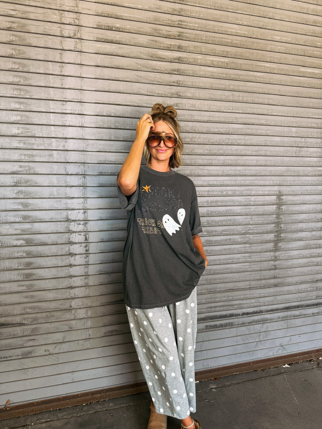 Ghost Season Tee - Charcoal