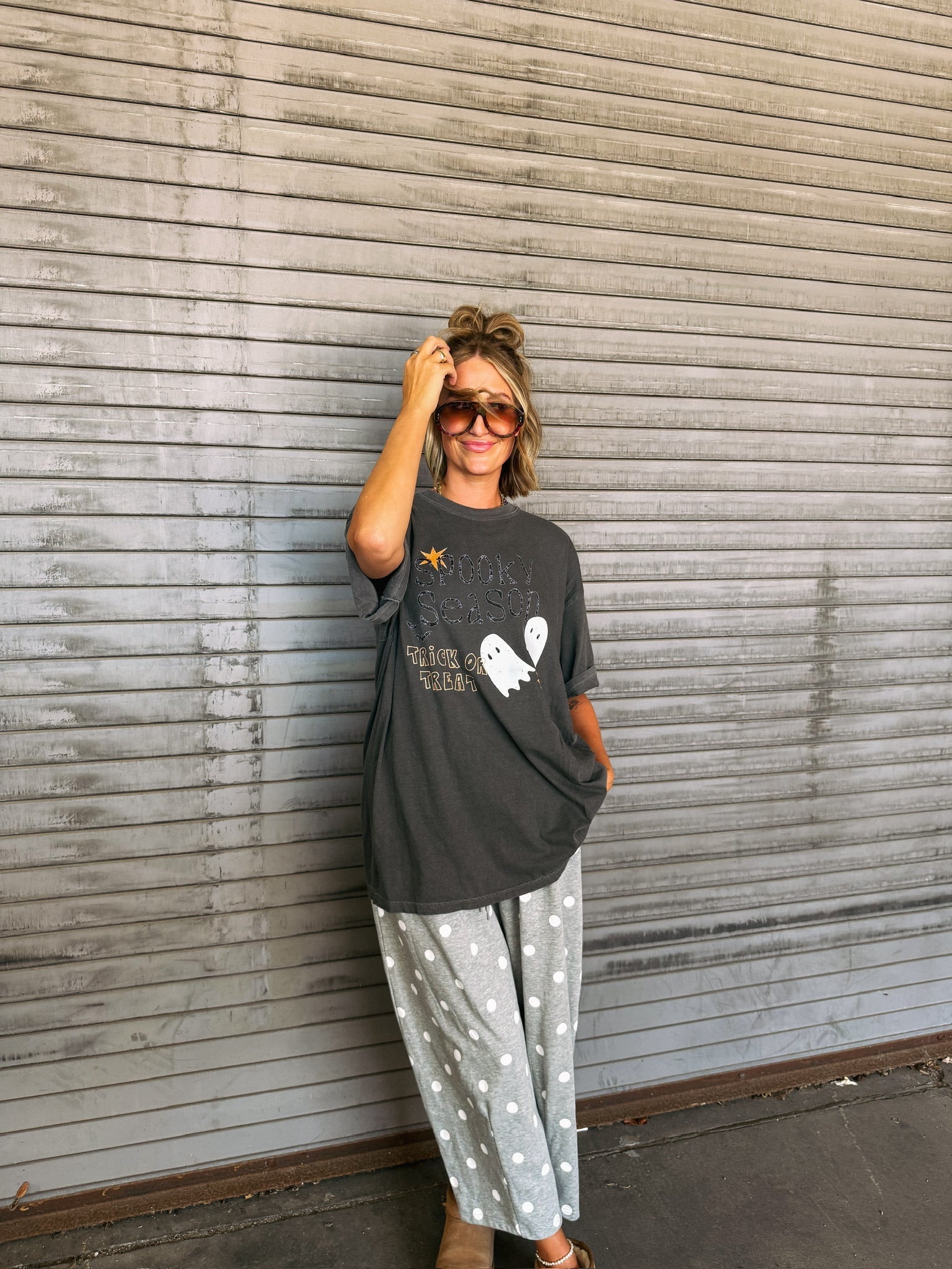 Ghost Season Tee - Charcoal