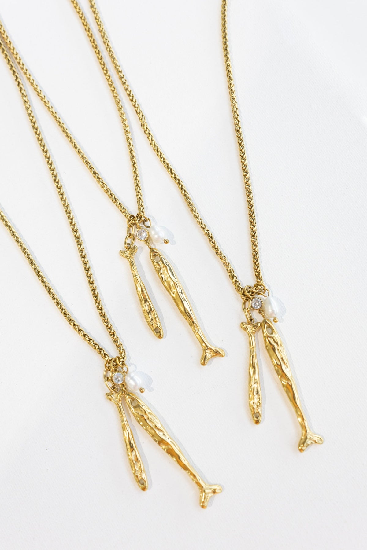 Sardine Duo Charm Necklace 4