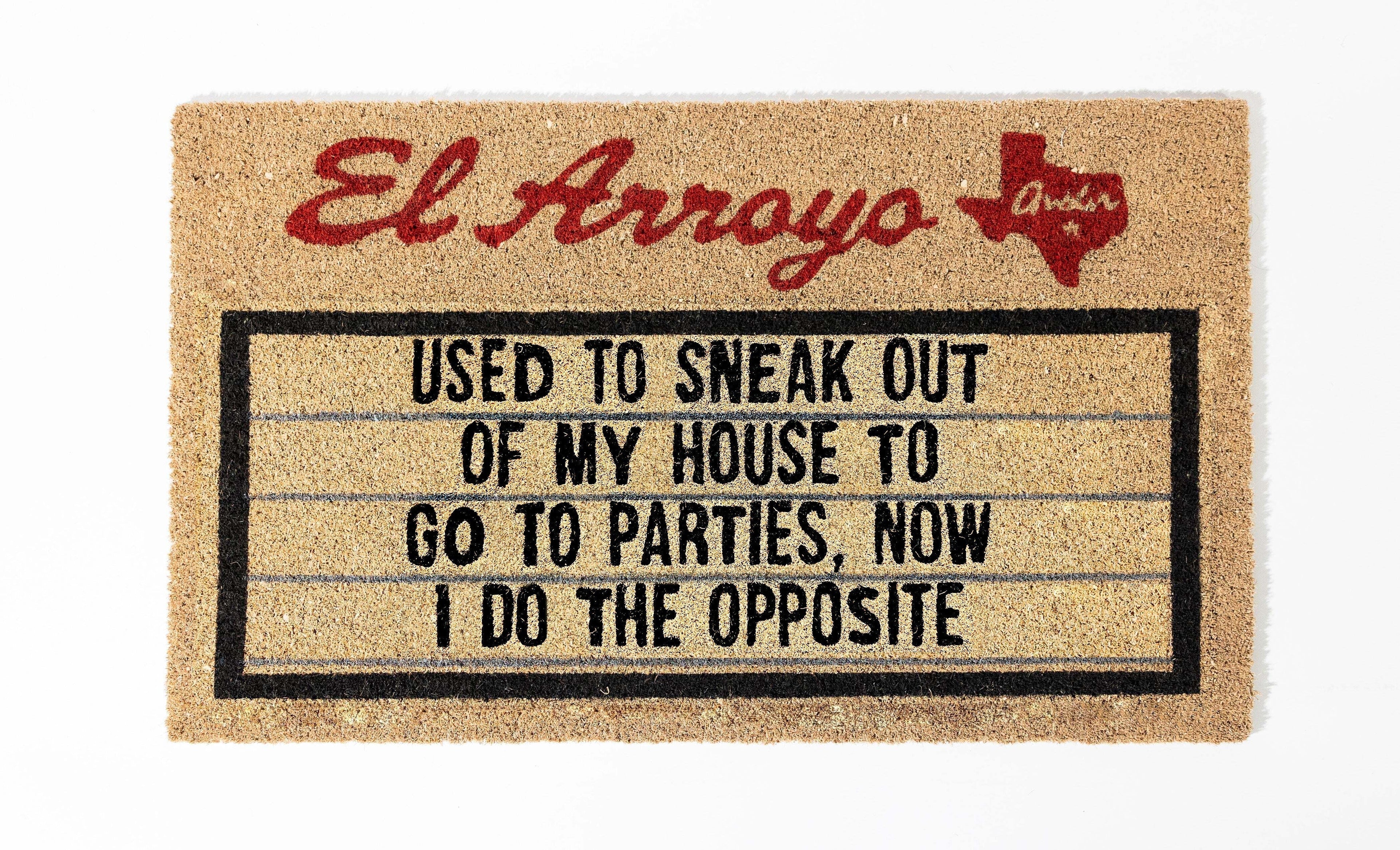 Outdoor Doormat - Sneak Out