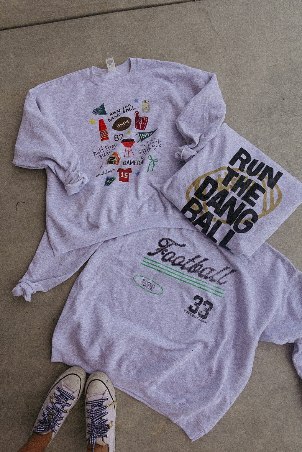 Halftime Queen Sweatshirt - Hanes / Ash