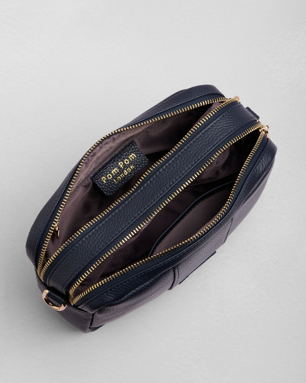 Pom Pom London City Duo Bag Navy