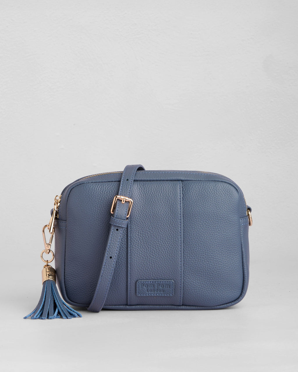 Pom Pom London City Duo Bag Slate Blue