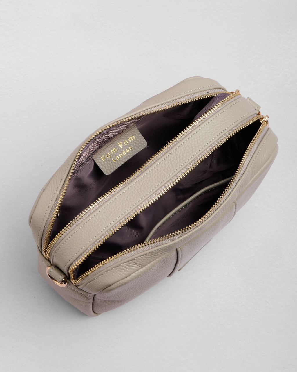 Pom Pom London City Duo Bag Stone
