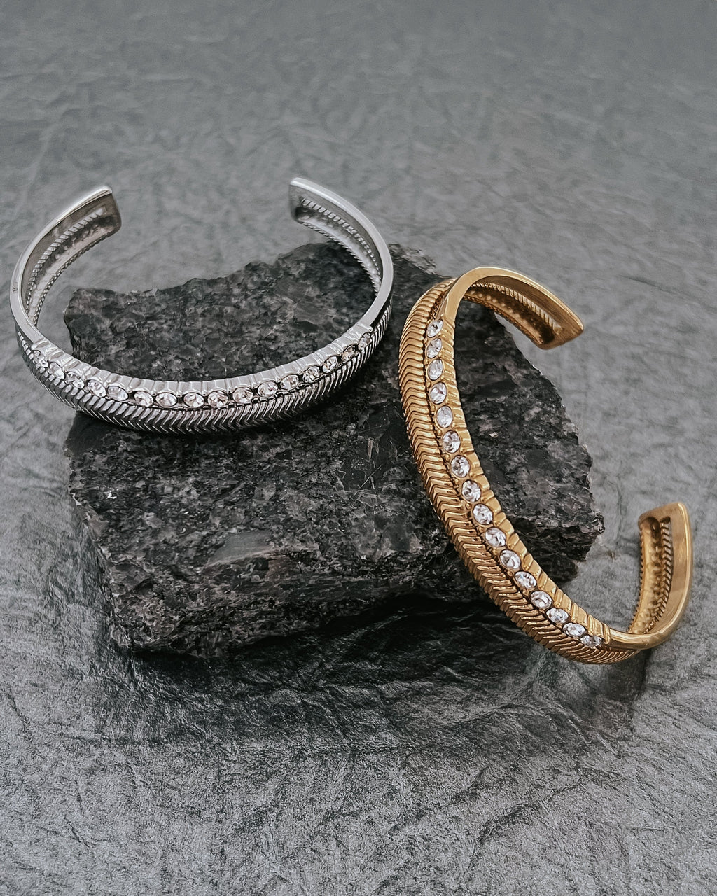Brewer Crystal Cuff Bracelet || Choose Color