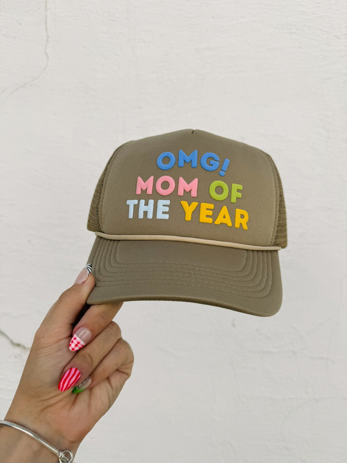 Omg! Mom Of The Year Trucker Hat