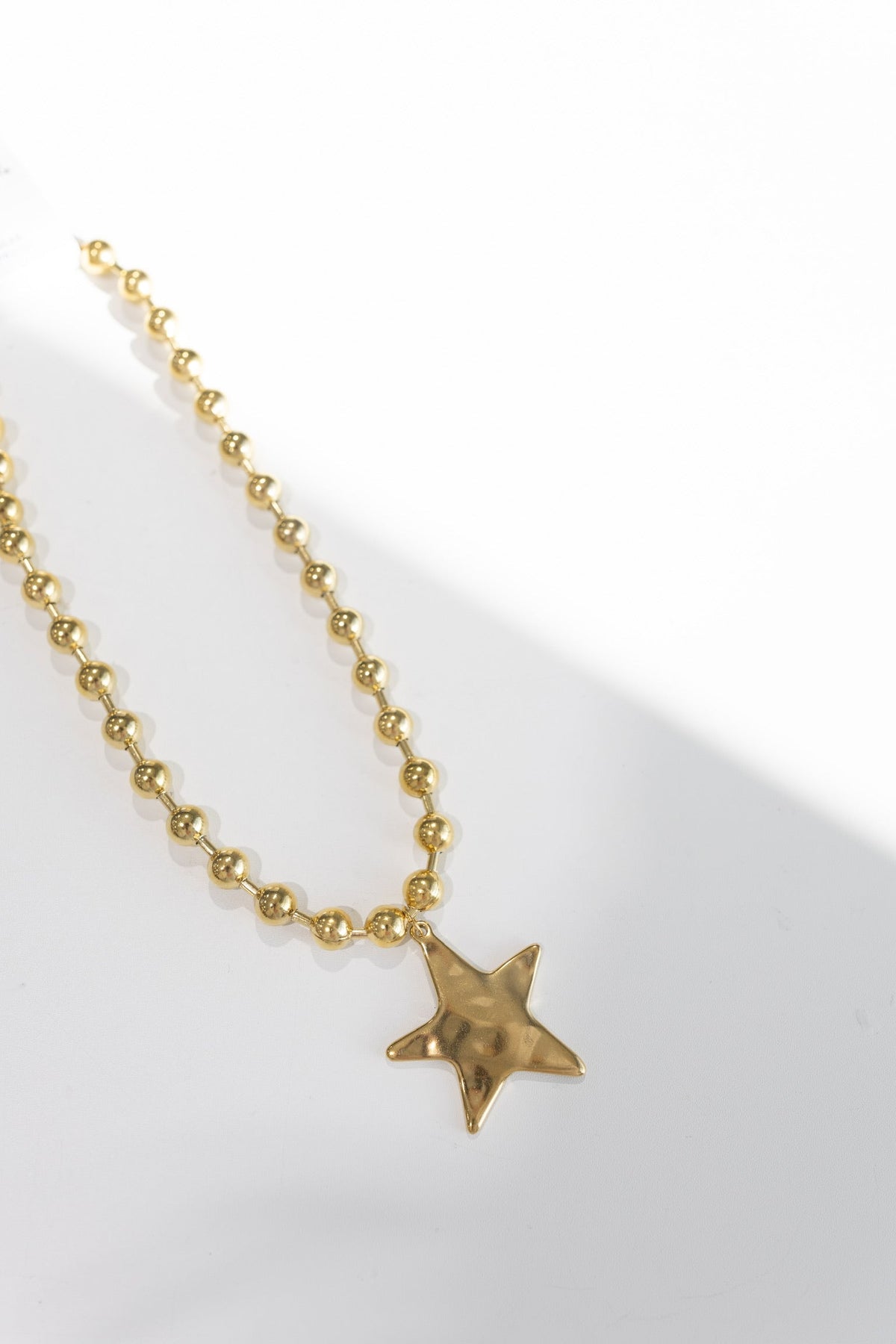 Barb & Star Necklace || Gold On Gold