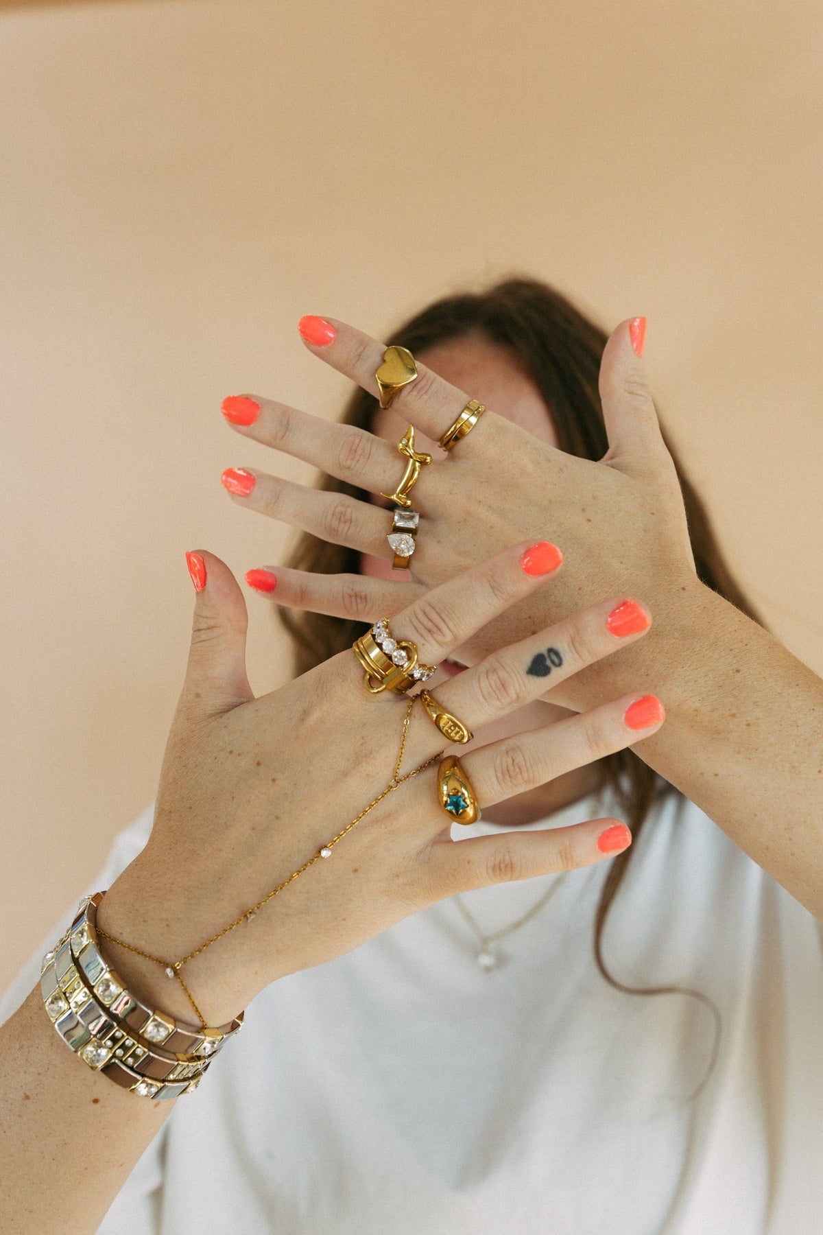 Crystal Stacked Ring 5