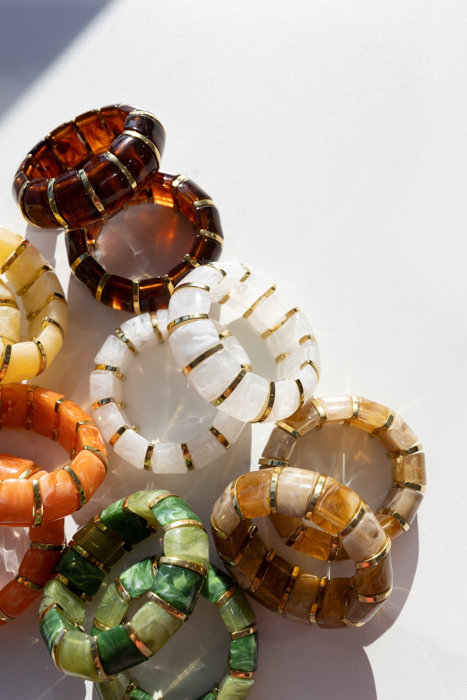Bibi Stretch Bracelet - Cream