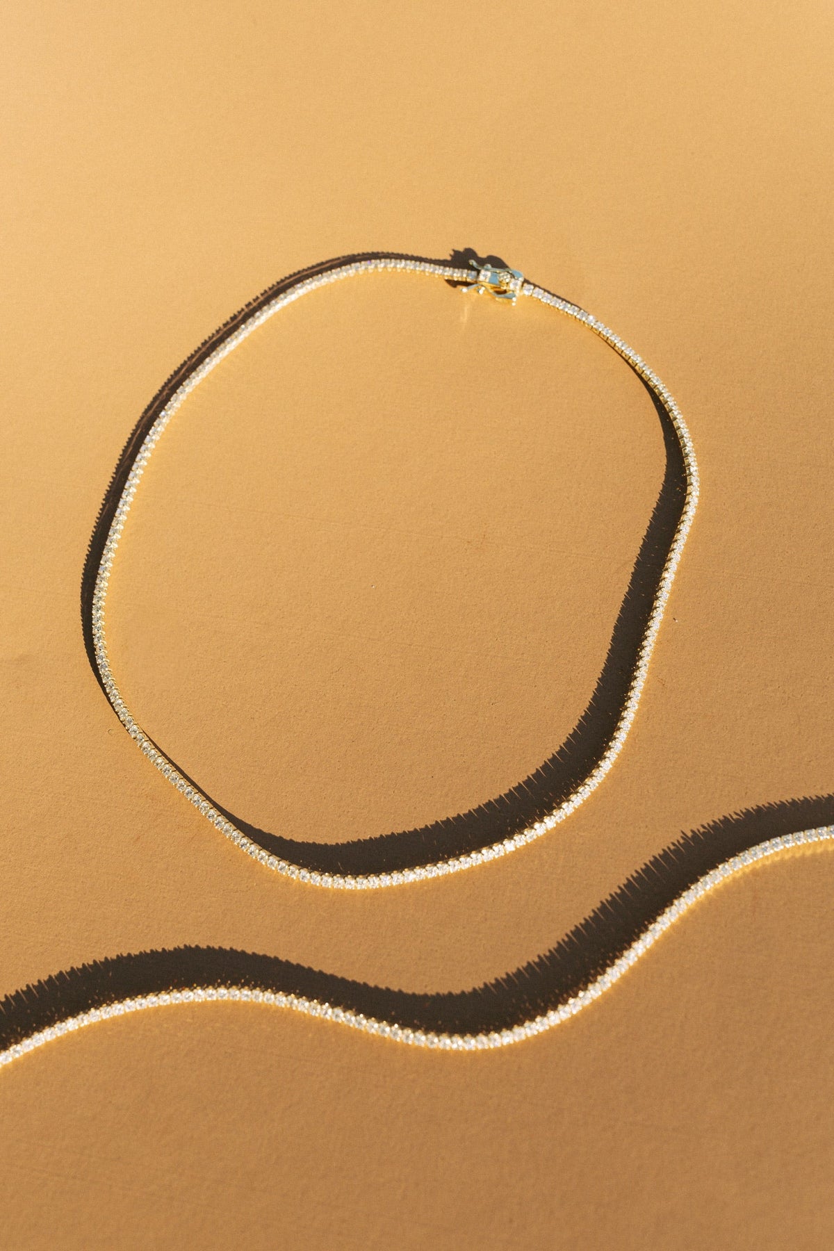 14K Luxe Timeless Tennis Necklace 3