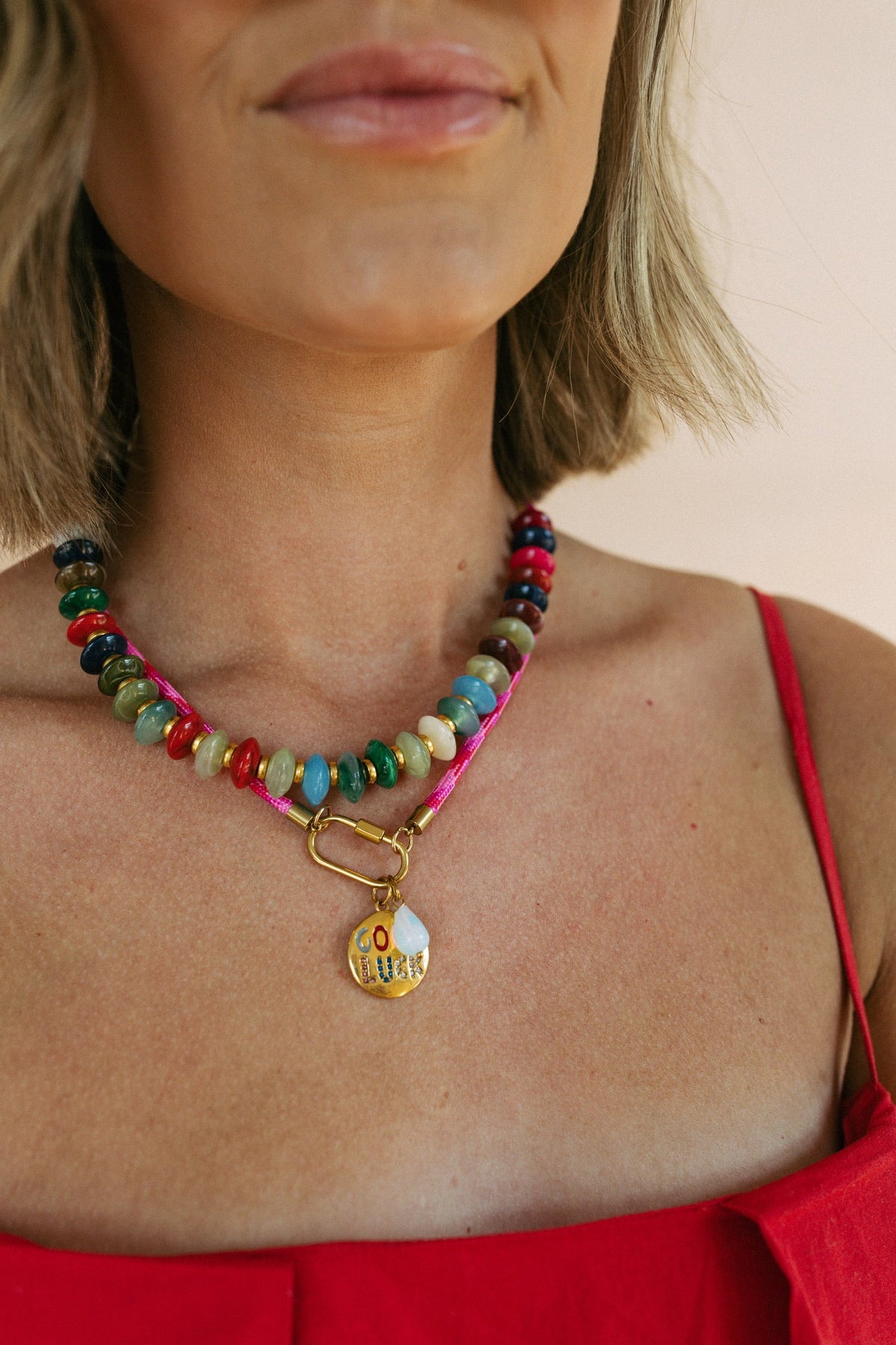 Kaleidoscope Beaded Necklace 2