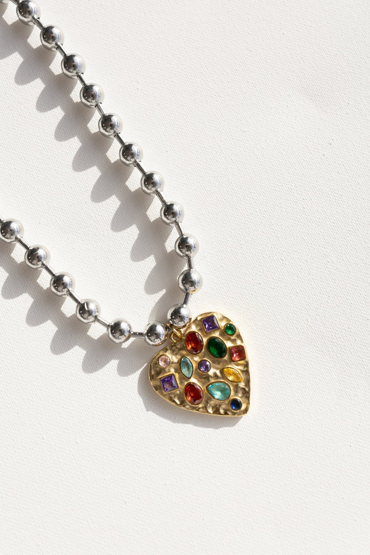 Confetti Heart Necklace - Barbara || Choose Color