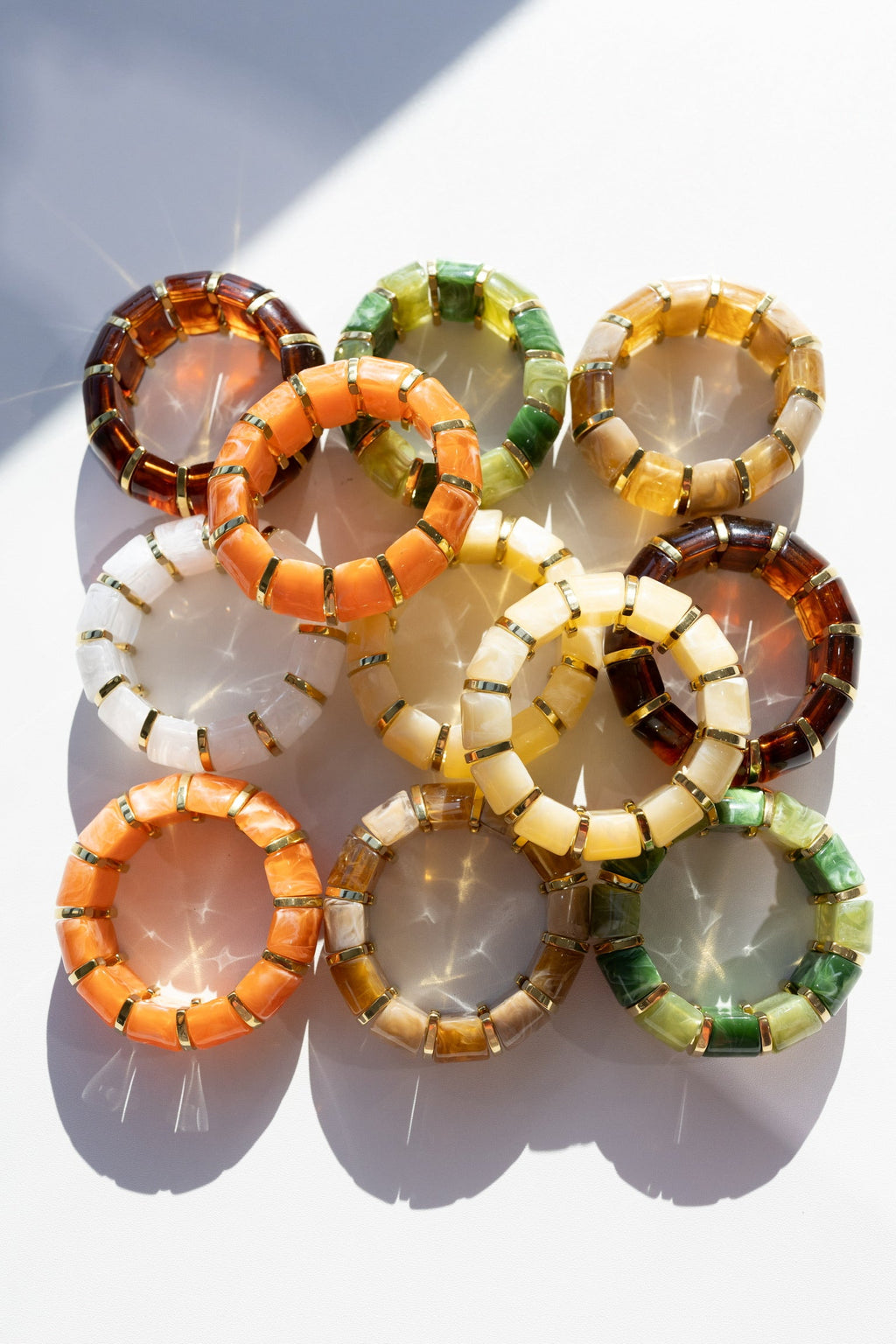 Bibi Stretch Bracelet - Orange