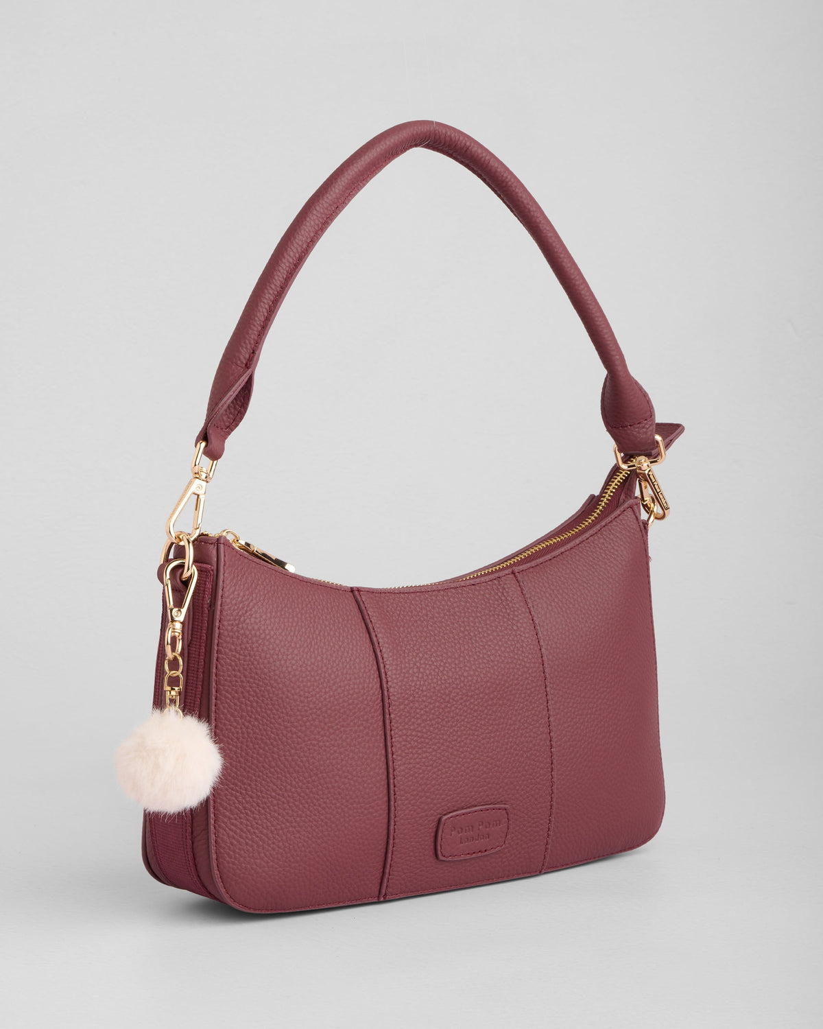 Pom Pom London Edgware Bag Deep Burgundy