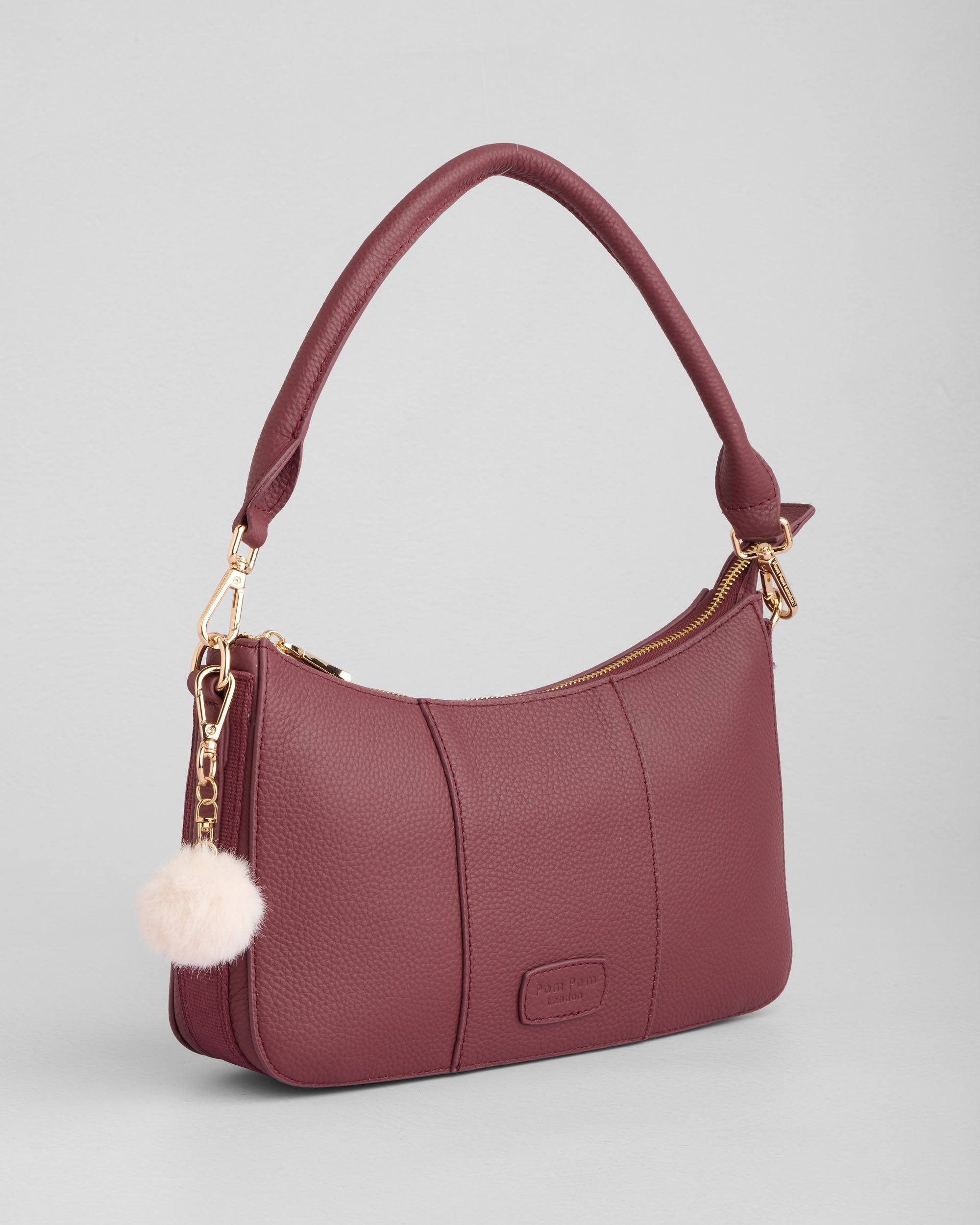 Pom Pom London Edgware Bag Deep Burgundy
