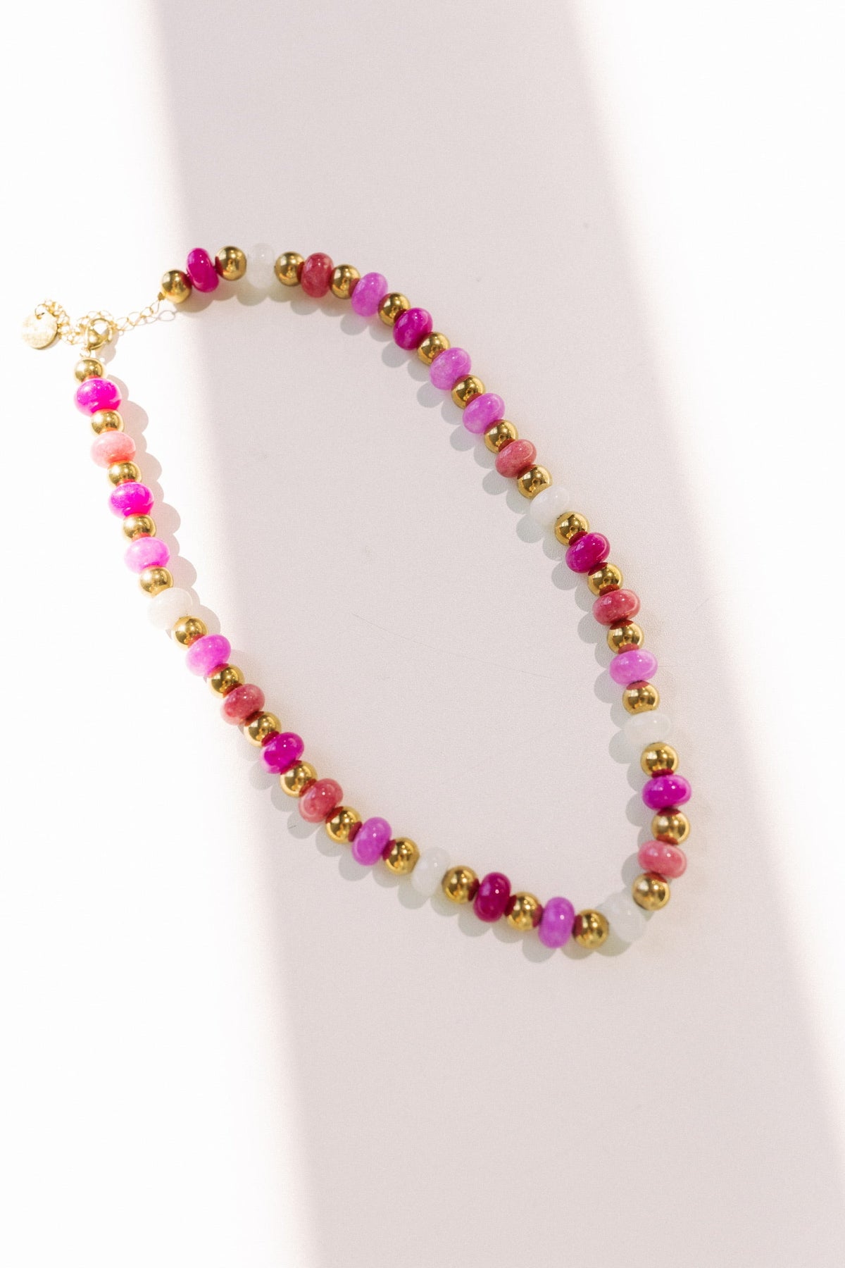 Pretty In Pink Beaded Necklace 3