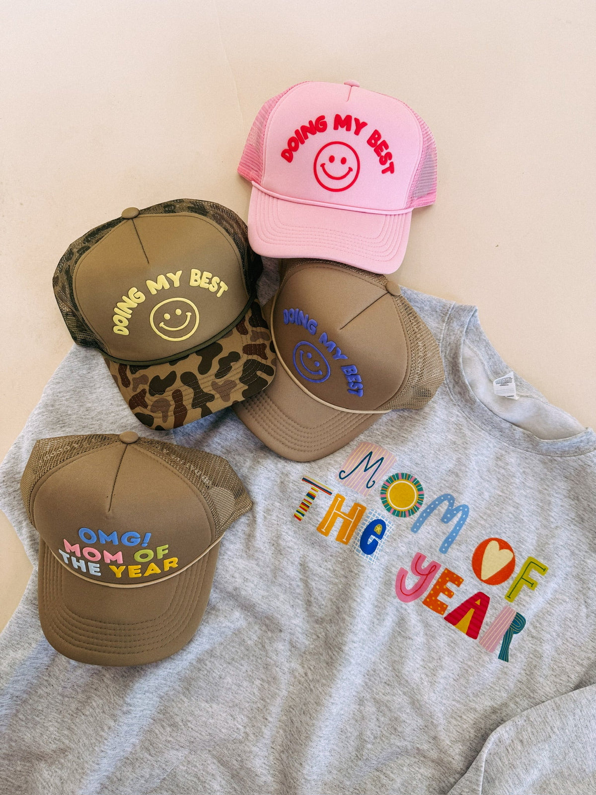 Mom Of The Year Sweatshirt - Ash 3