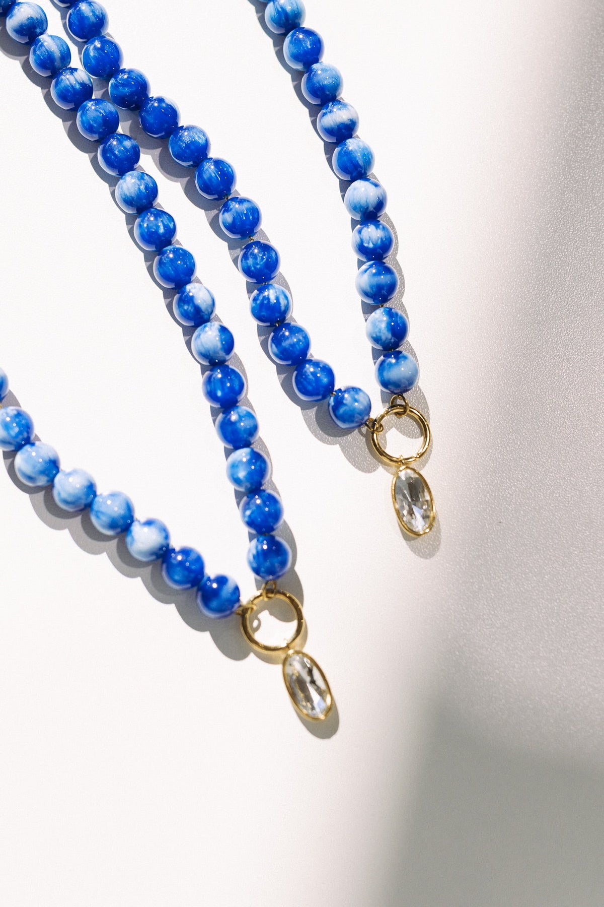 Blue Me Away Beaded Crystal Necklace 3