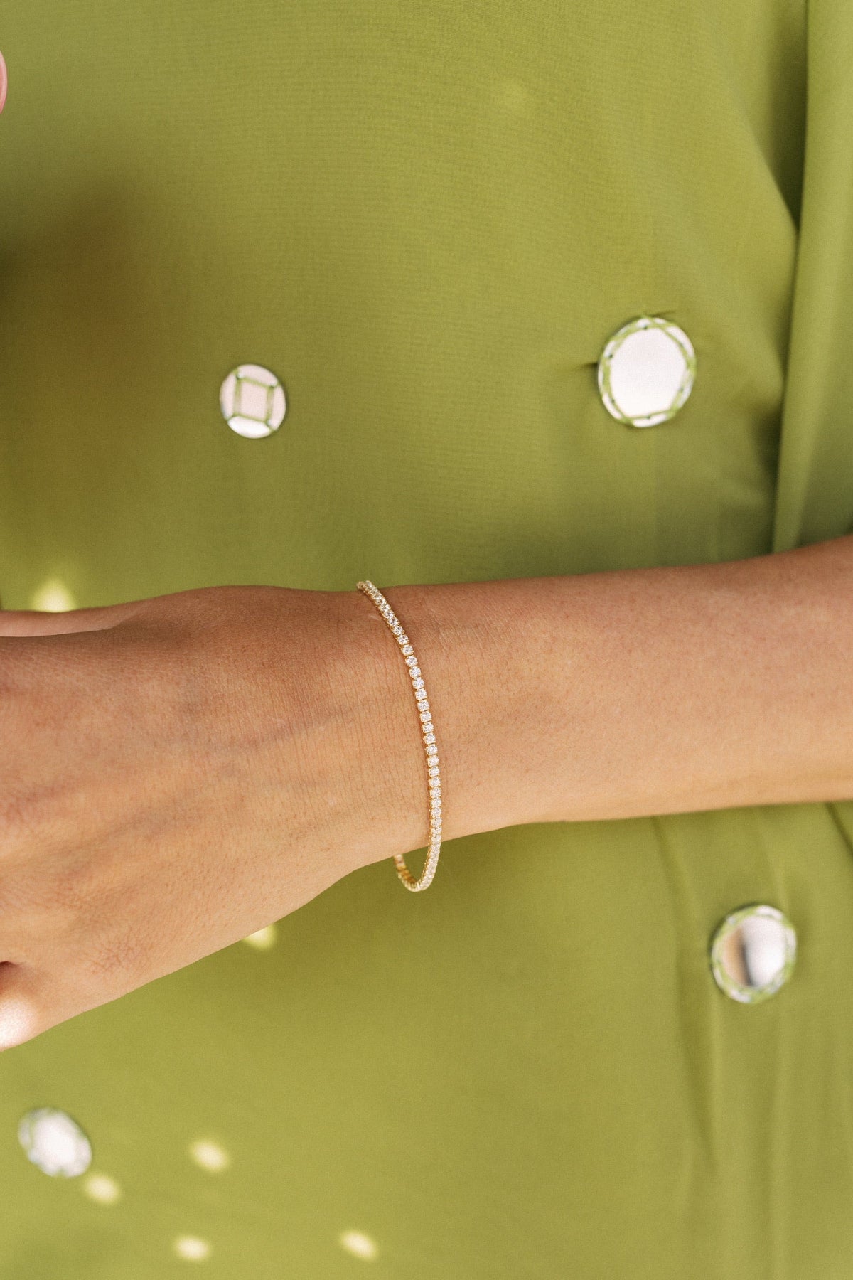 14K Luxe Timeless Tennis Bracelet 2