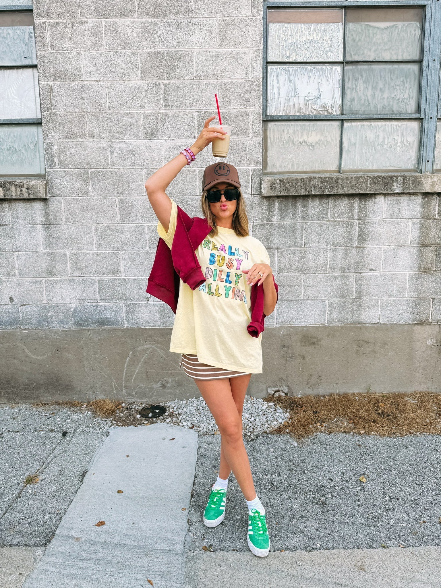 Dilly Dallying Graphic Tee - Butter Yellow