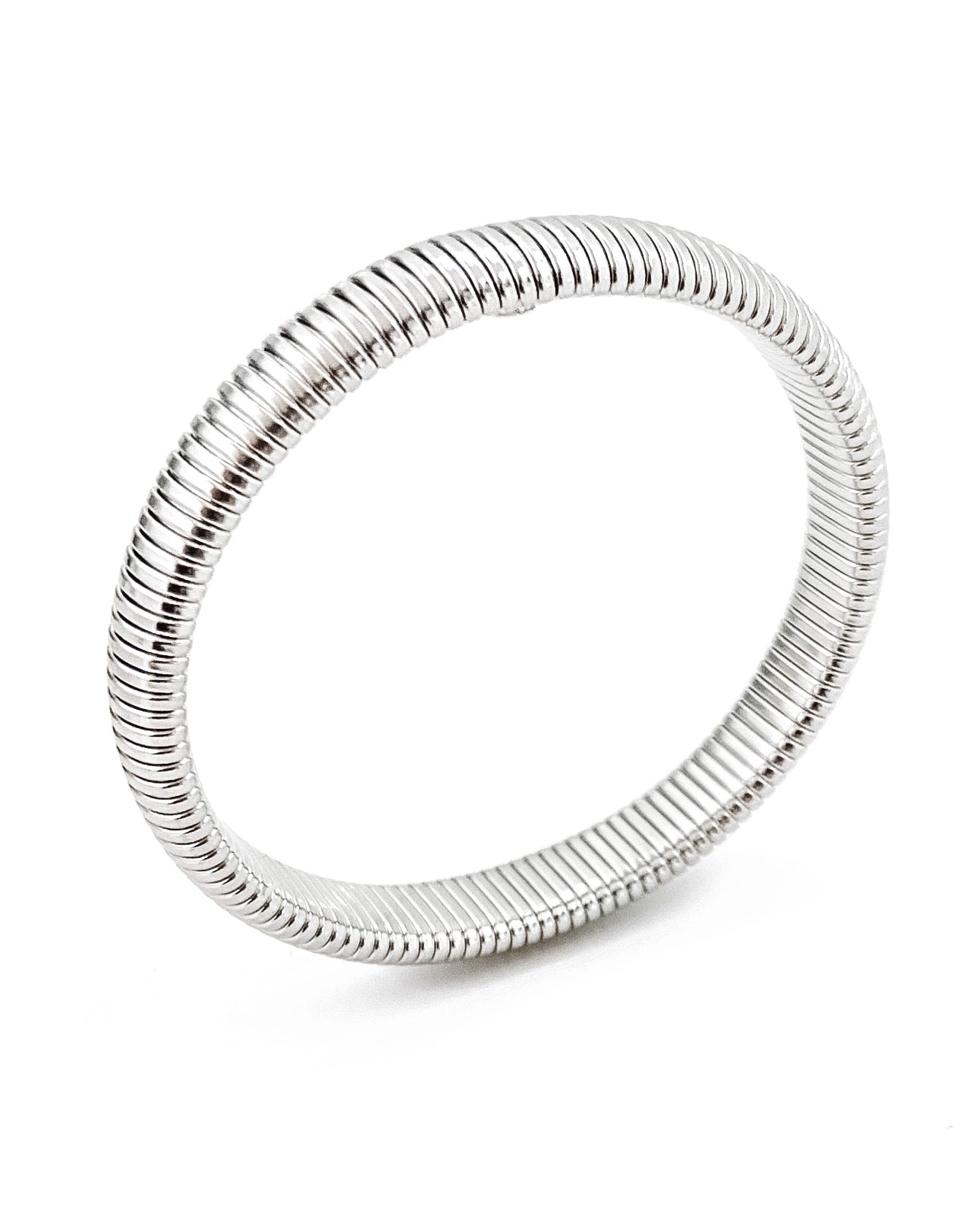 Baia Thin Coil Bangle Bracelet || Choose Color