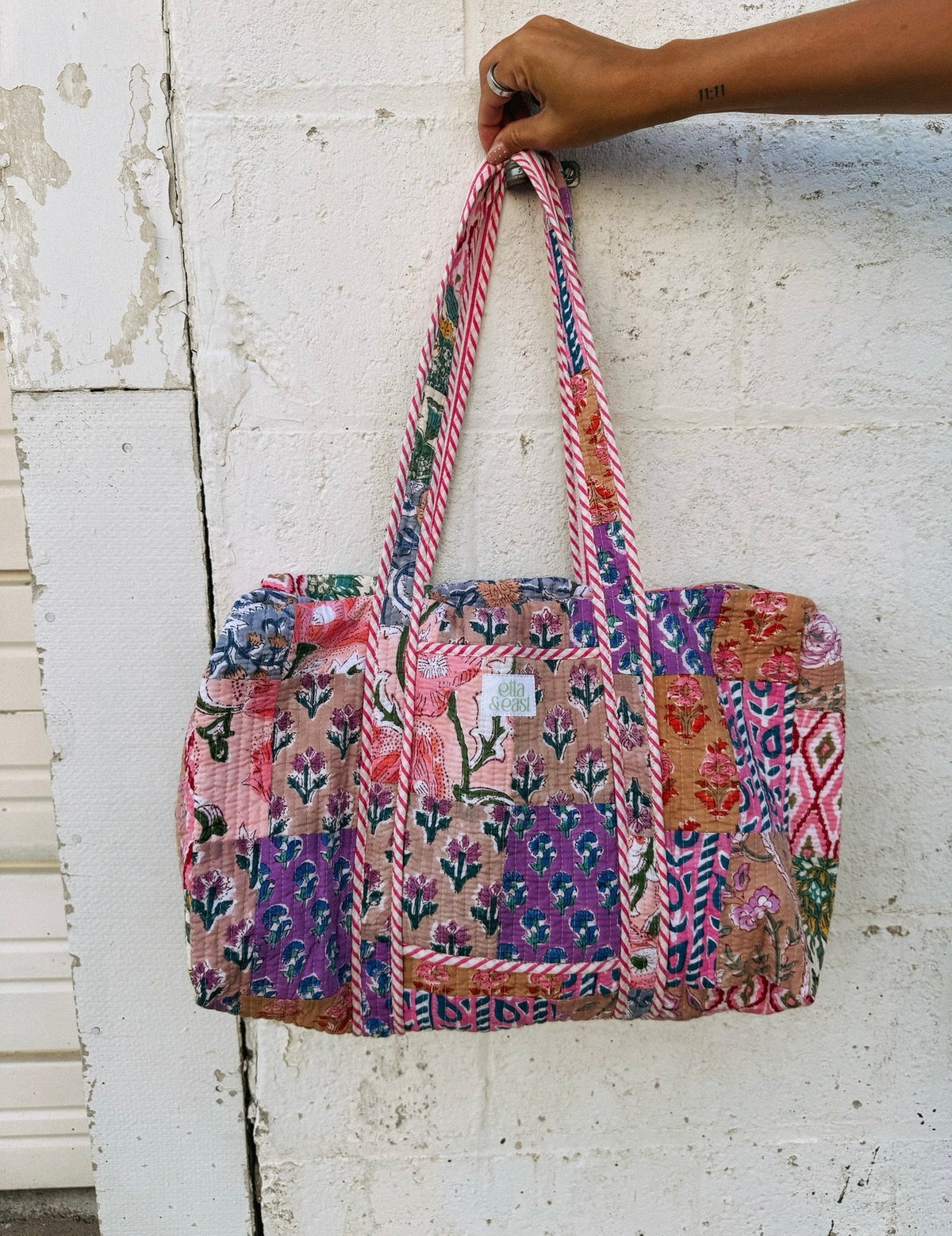 Quilted Duffle Bag - Peachy